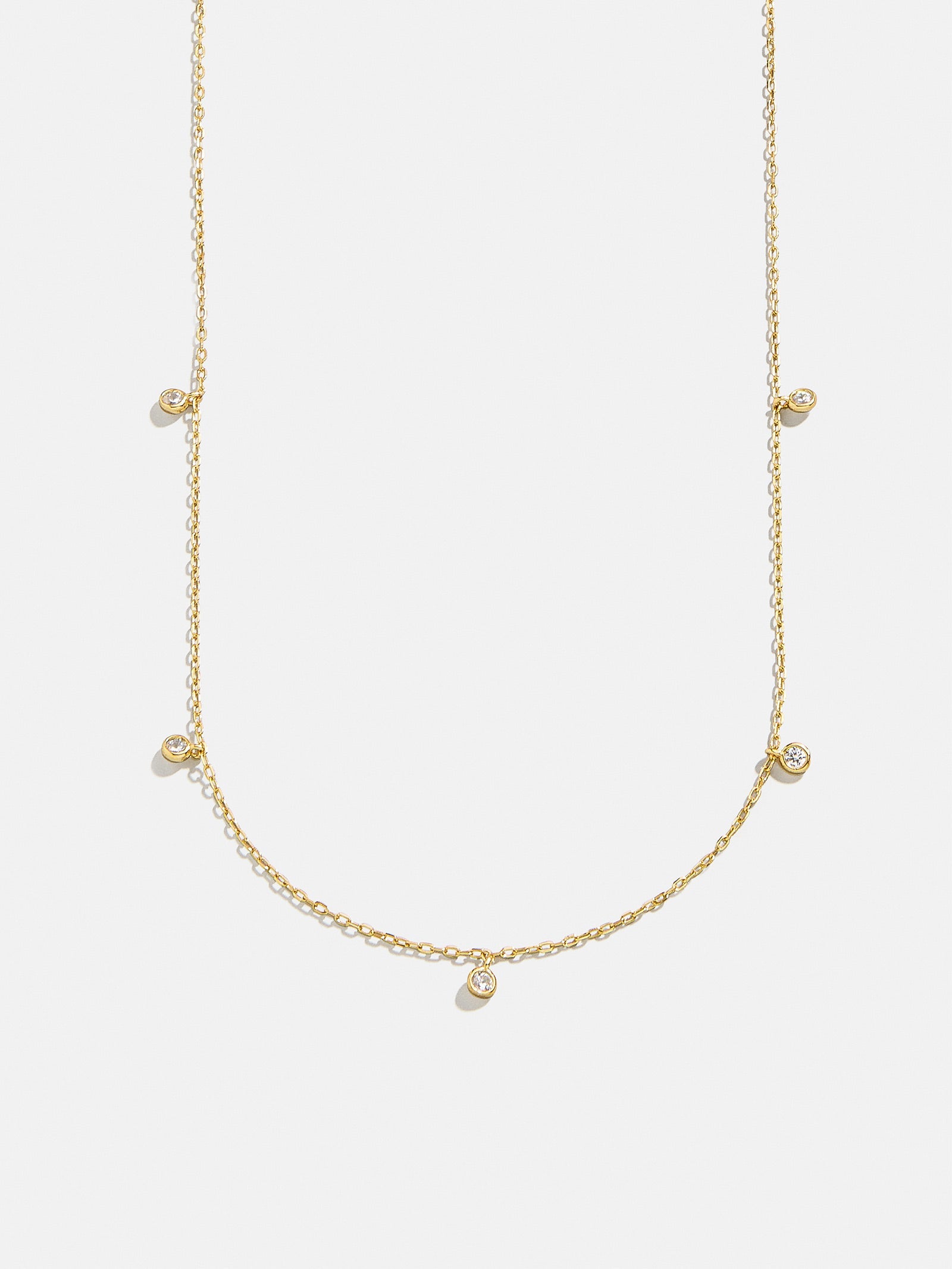 Clio 18K Gold Necklace - Gold/Pavé