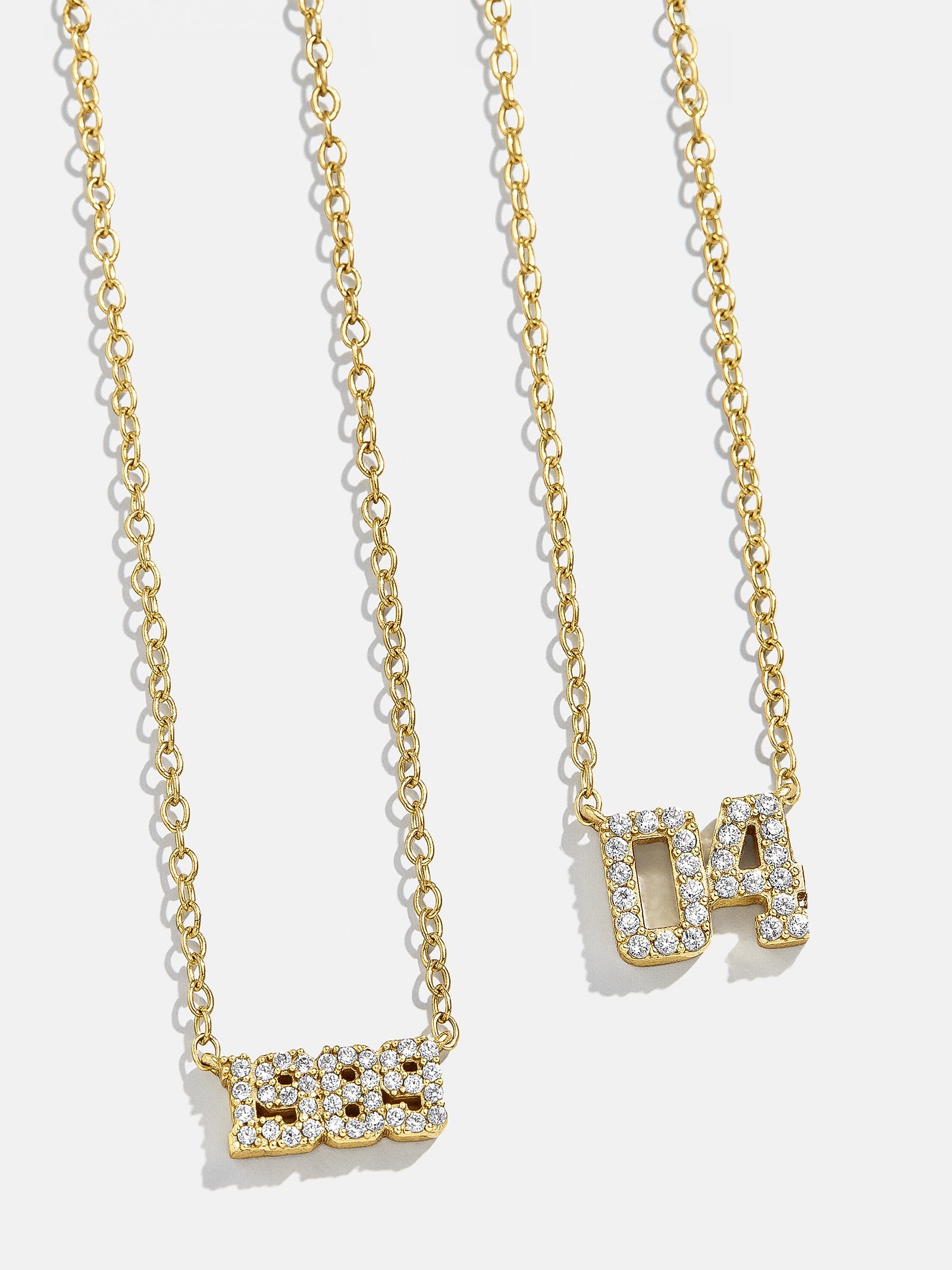 variant:18K Gold Plated Sterling Silver. Pavé Cubic Zirconia Stones
