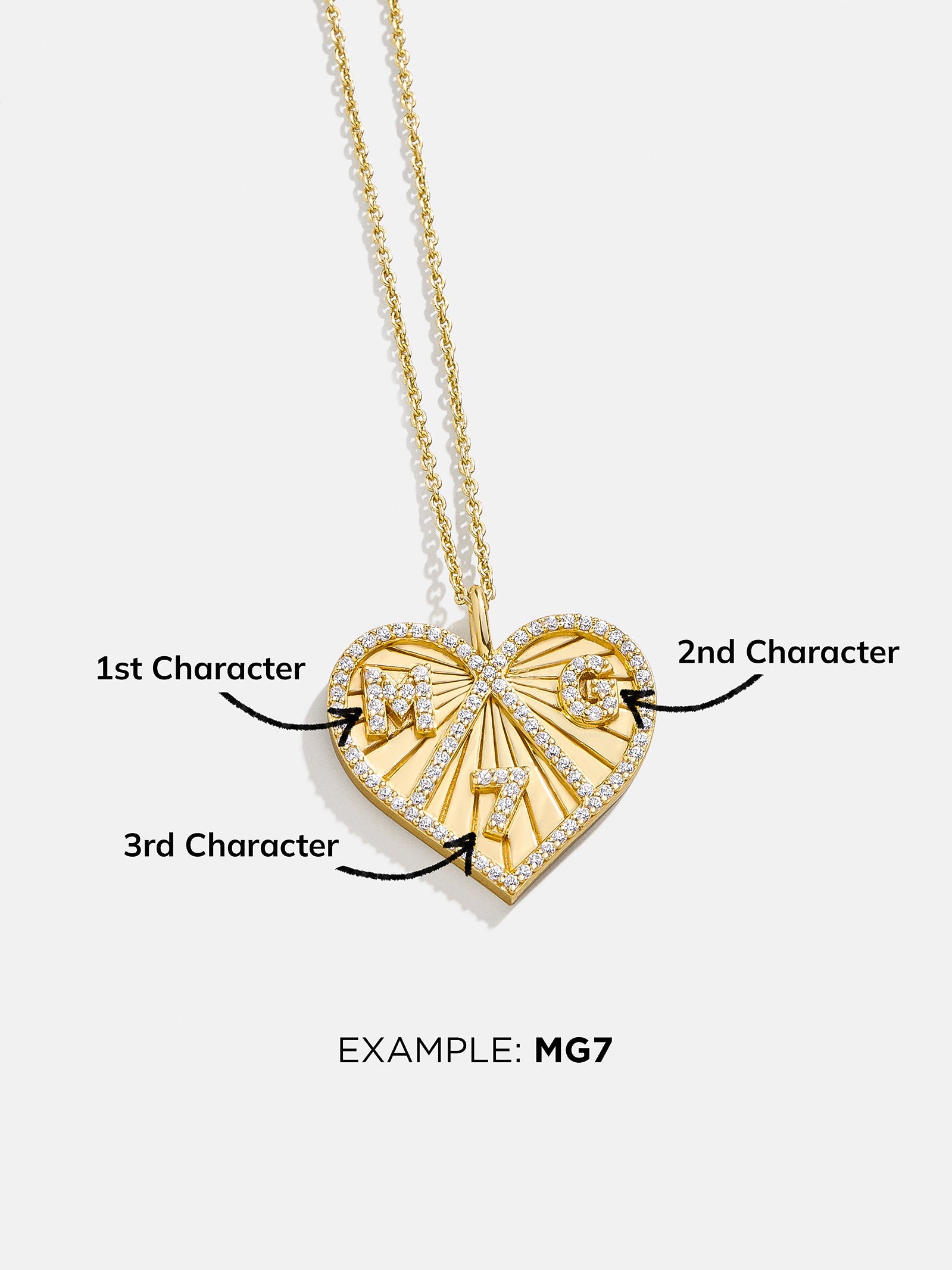18K Gold Custom Heart Necklace