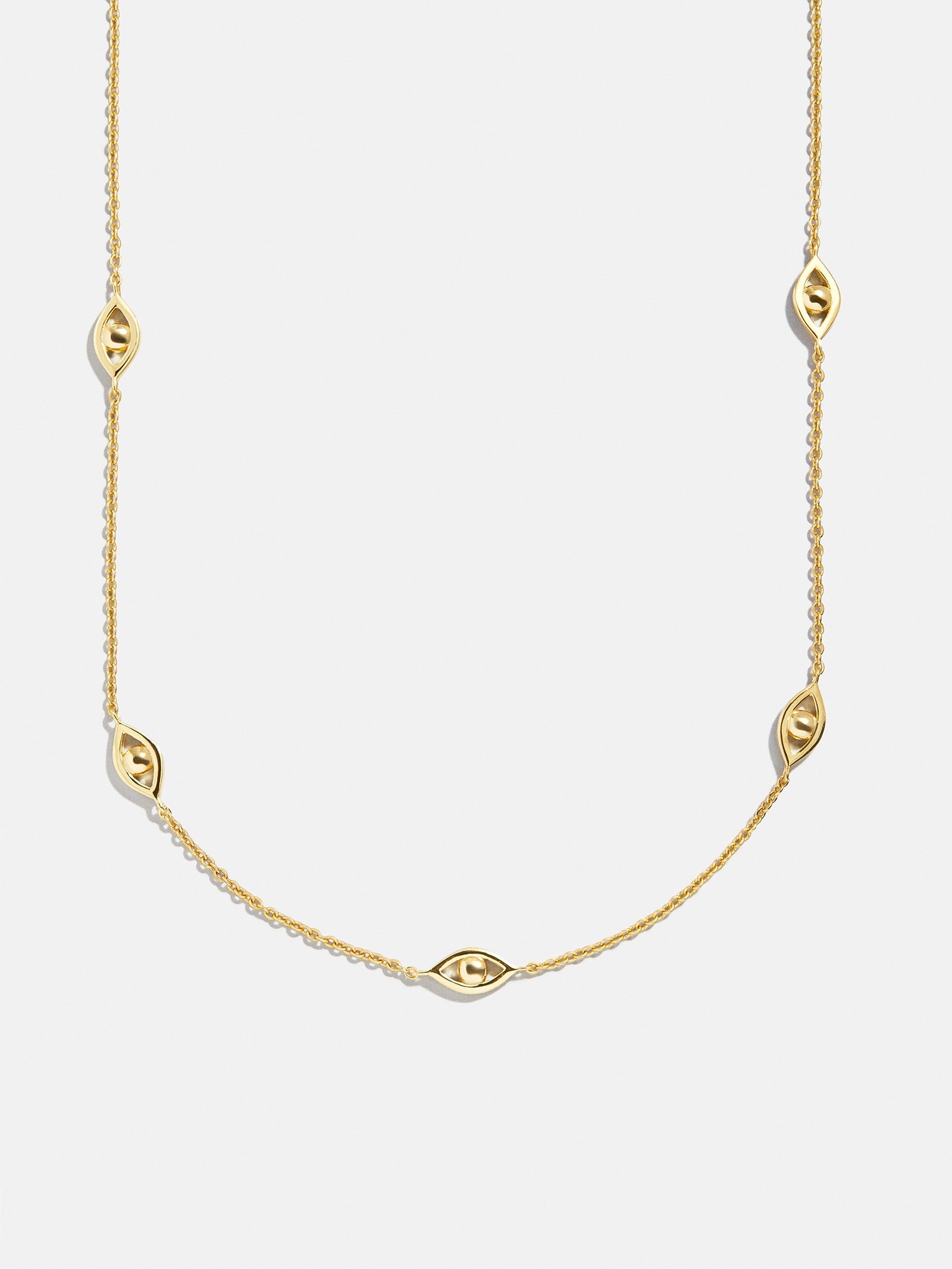 18K Gold Evil Eye Necklace - Evil Eye