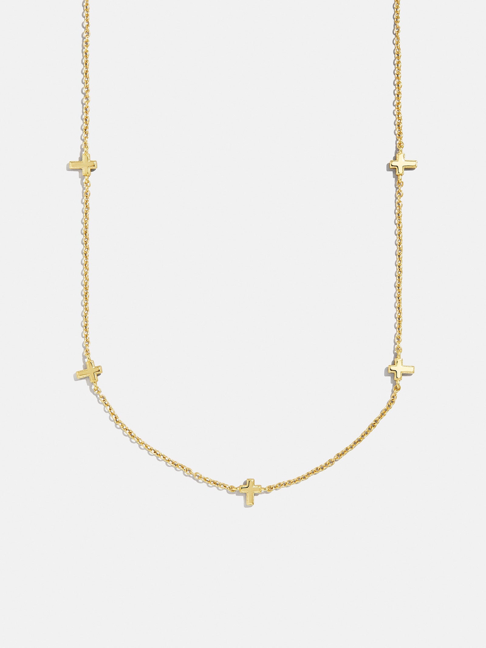 18K Gold Cross Necklace - Cross