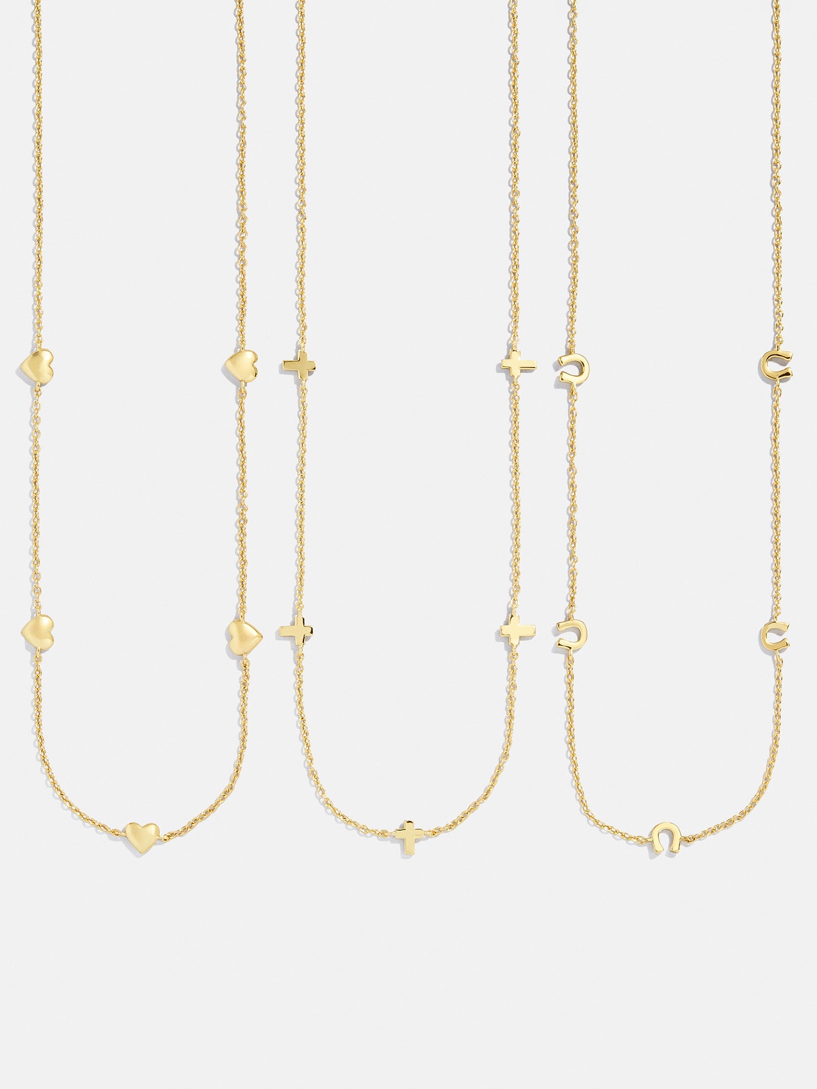 18K Gold Cross Necklace - Cross