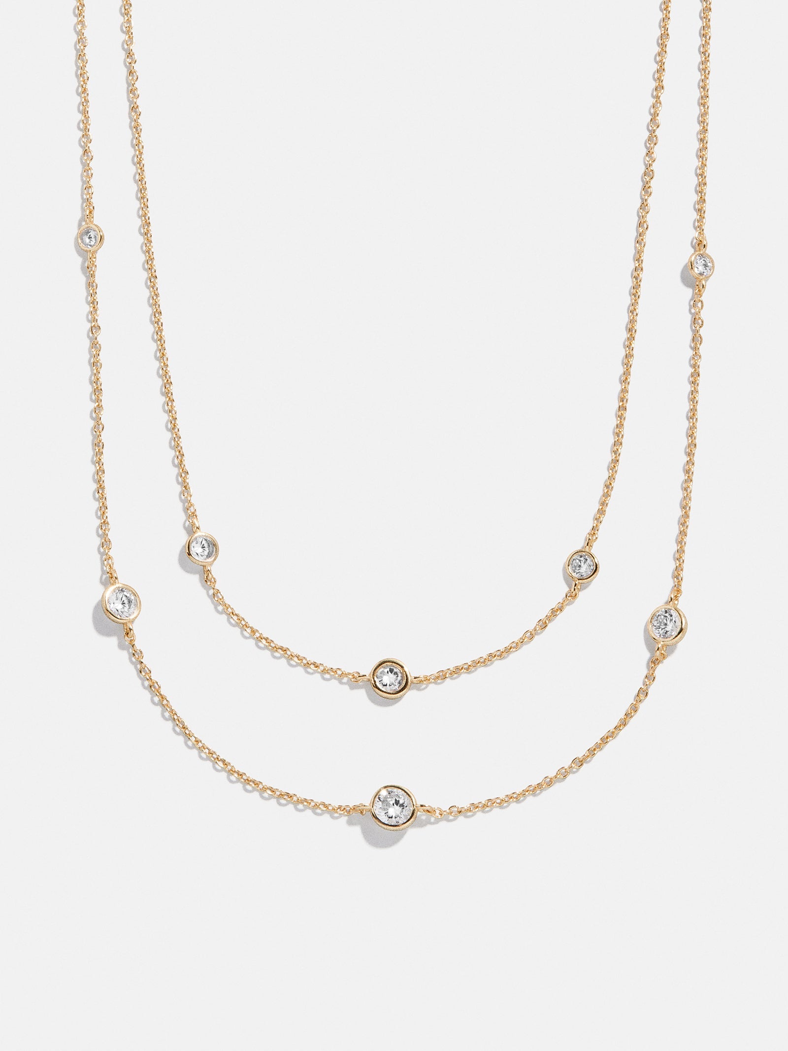 Cierra 18K Gold Layered Necklace - Gold/Pavé