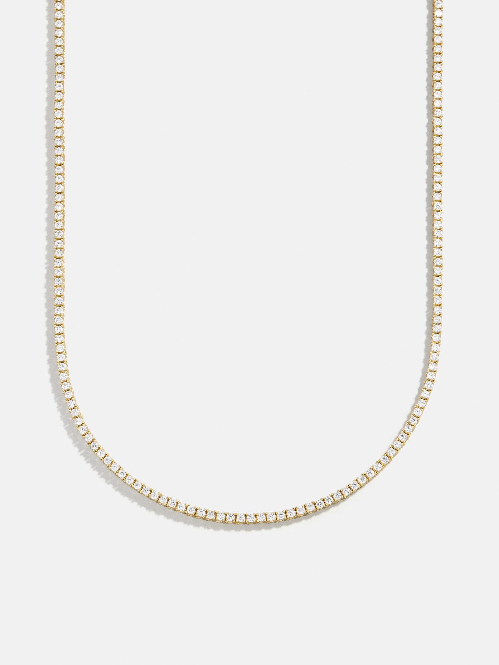 Billie 18K Gold Tennis Necklace - 18K Gold Plated Sterling Silver