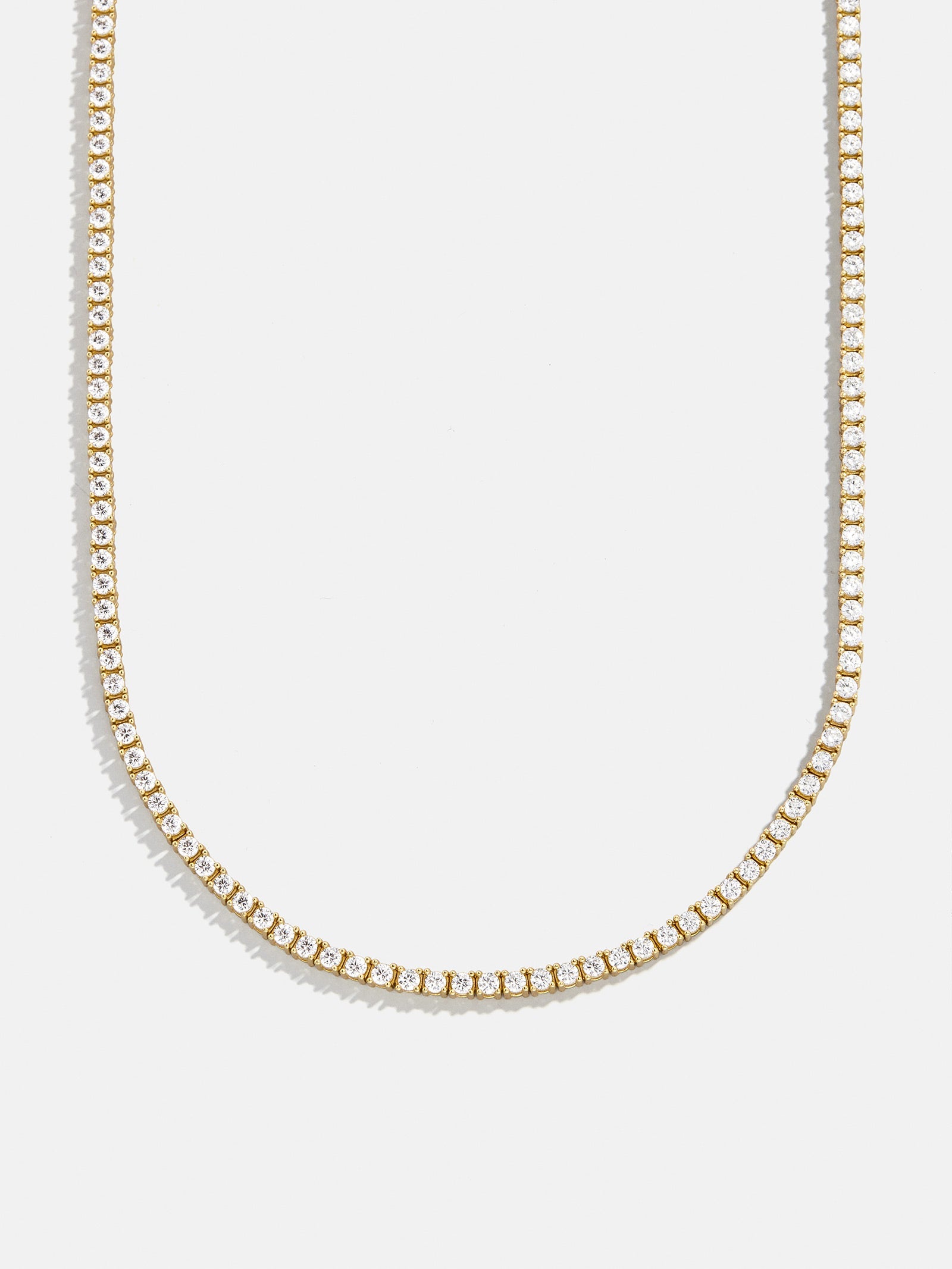 Billie 18K Gold Tennis Necklace - 18K Gold Plated Sterling Silver