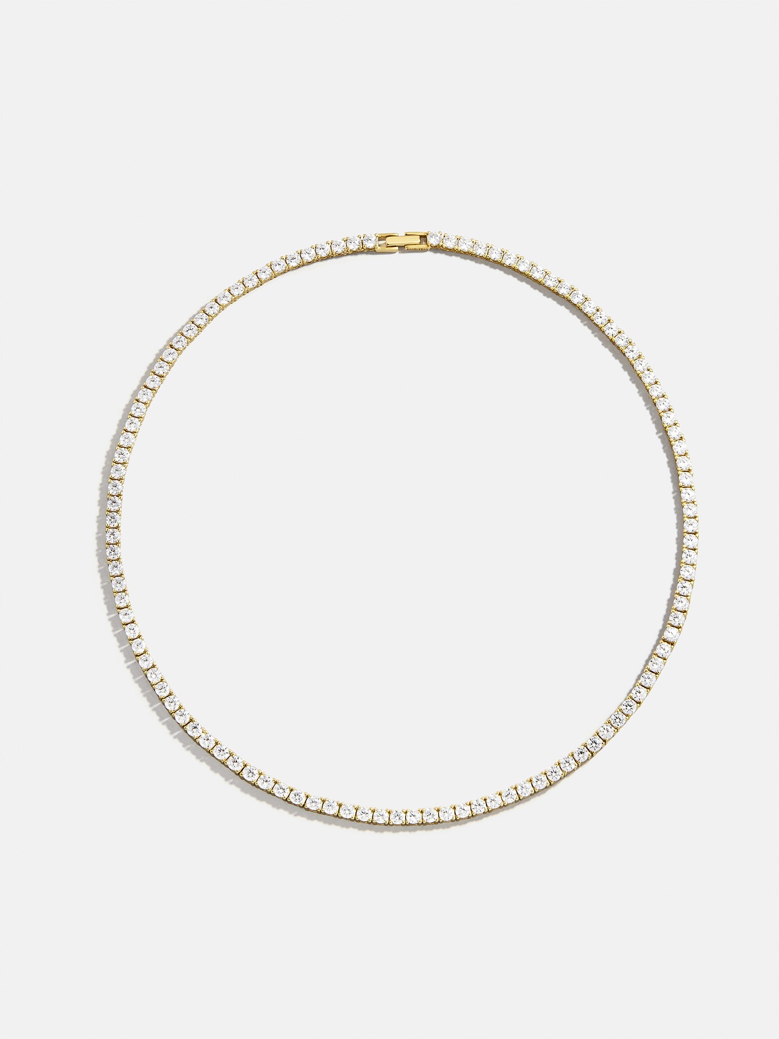 Billie 18K Gold Tennis Necklace - 18K Gold Plated Sterling Silver