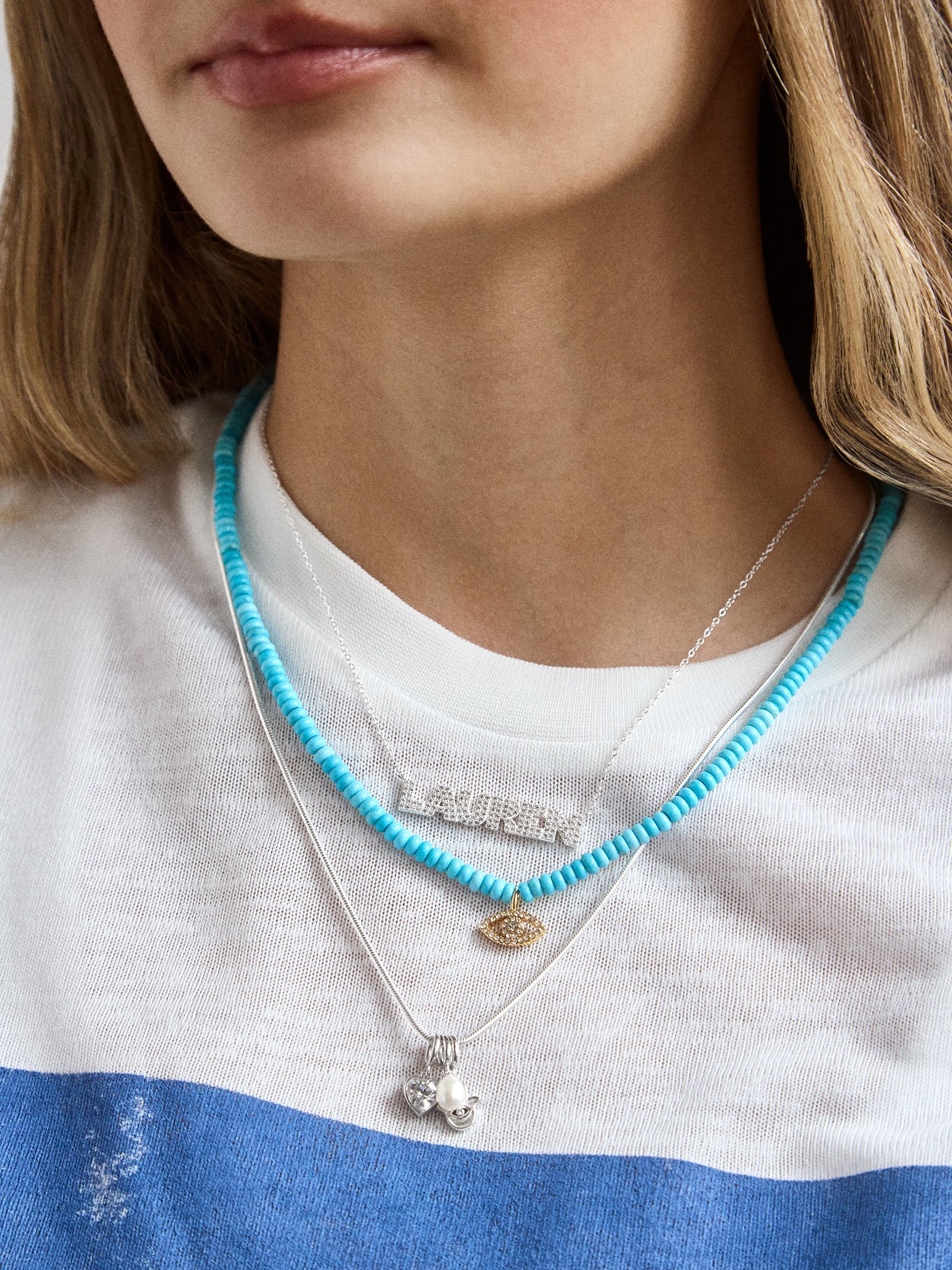 18K Gold Custom Nameplate Necklace - Bold