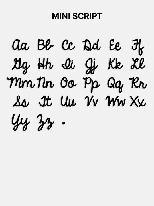 Billie 18K Gold Tennis Custom Nameplate Necklace - Mini Script