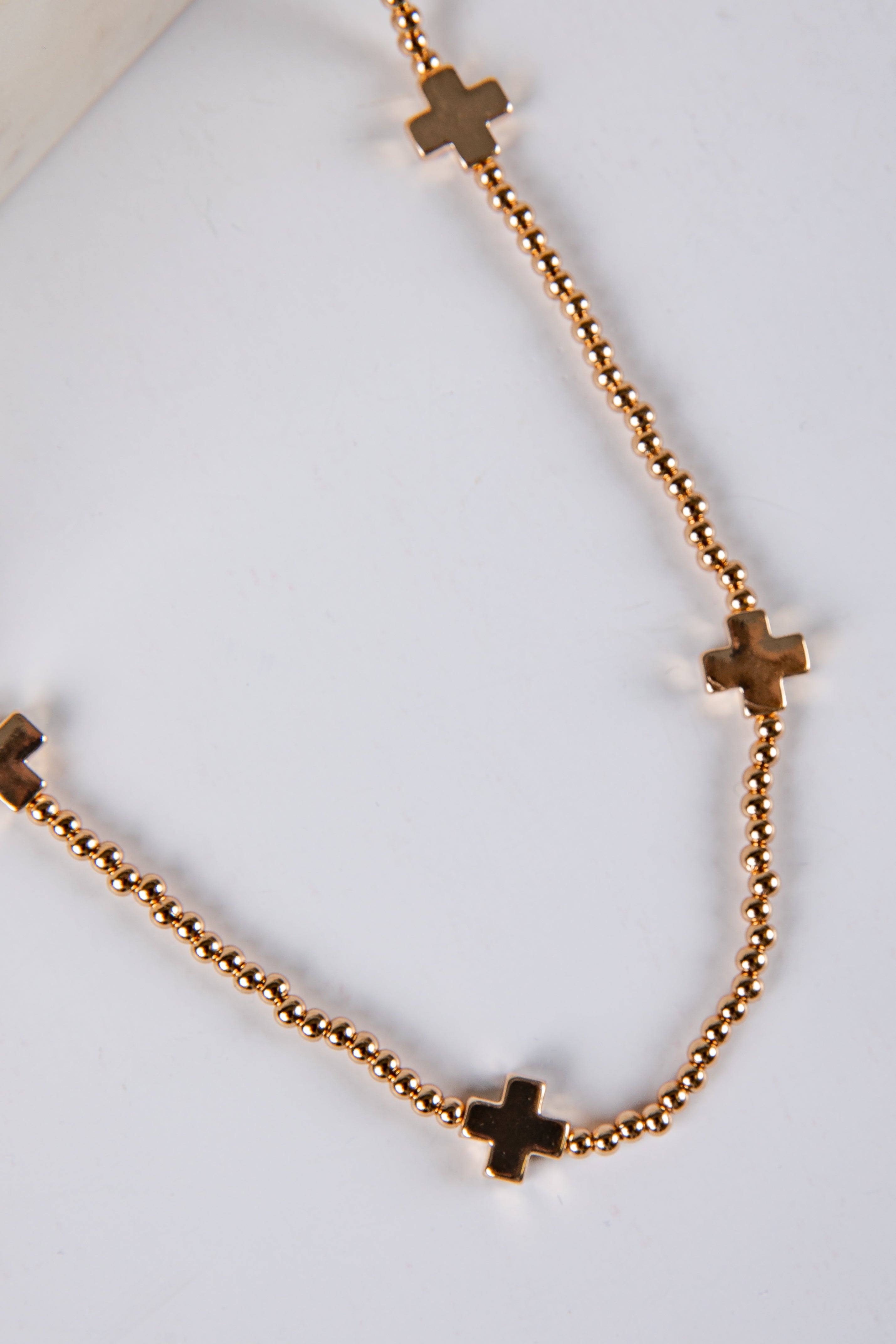 Evelyn Gold Beaded Necklace