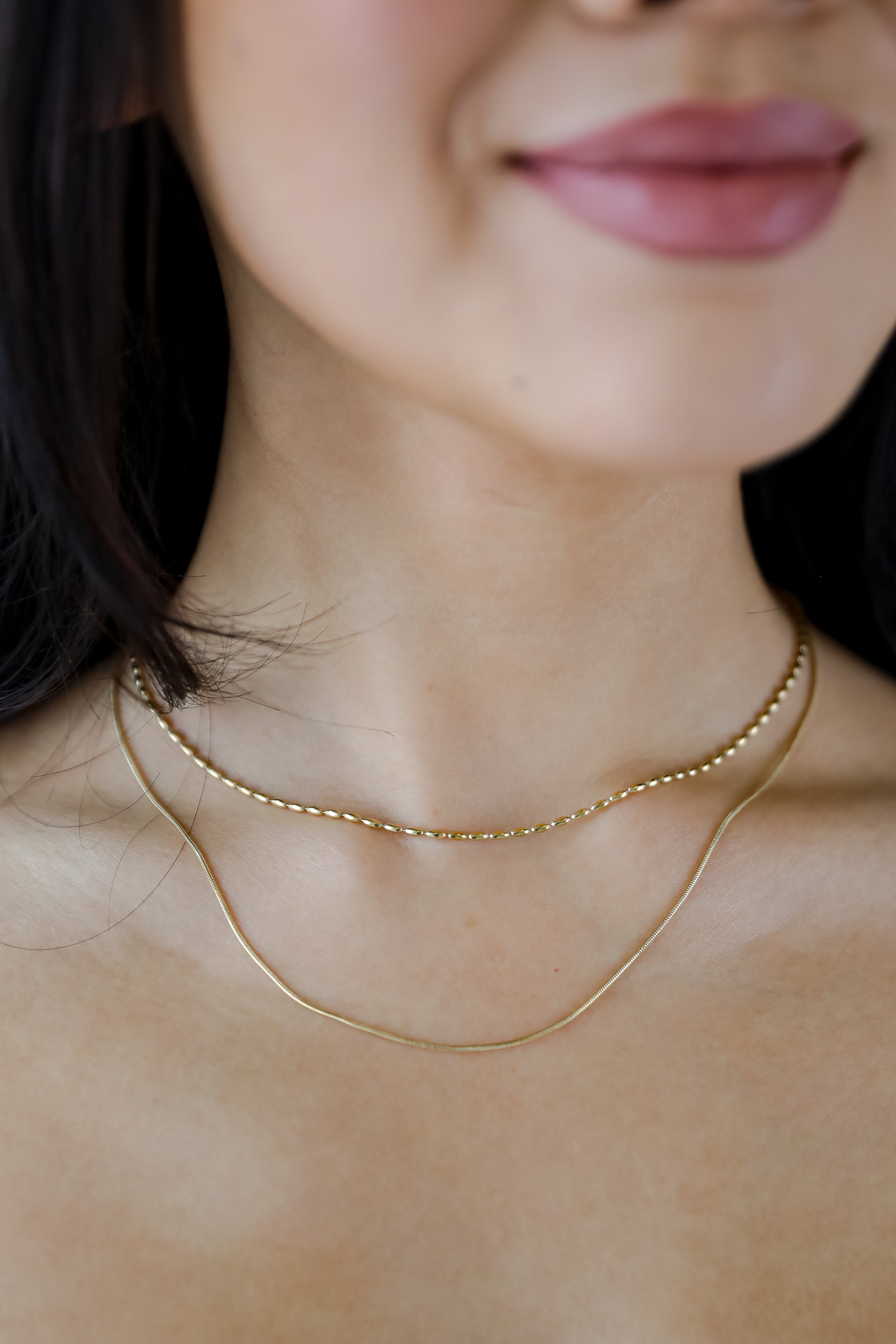 Avery Gold Layered Chain Necklace