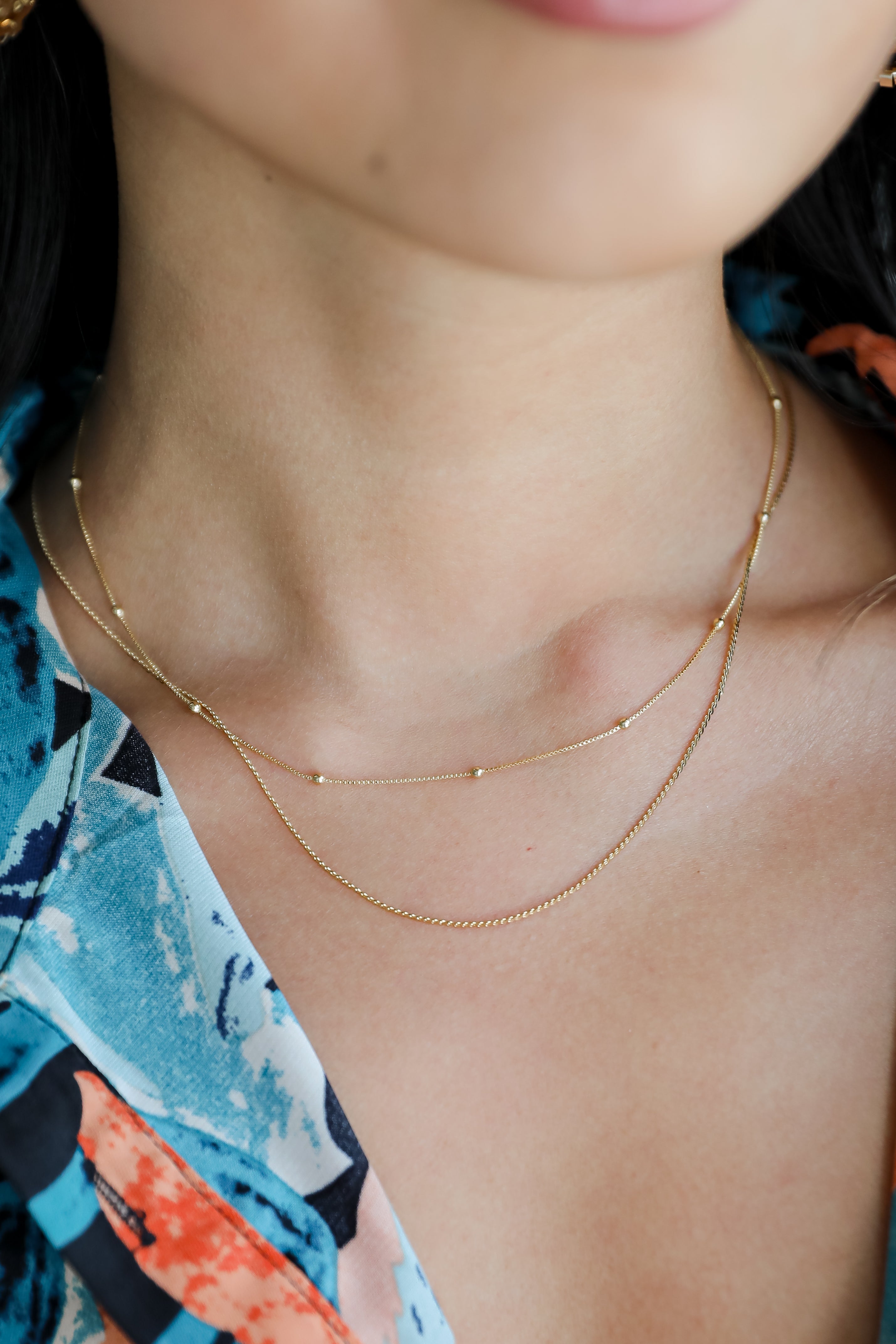 FINAL SALE - Alina Gold Layered Chain Necklace