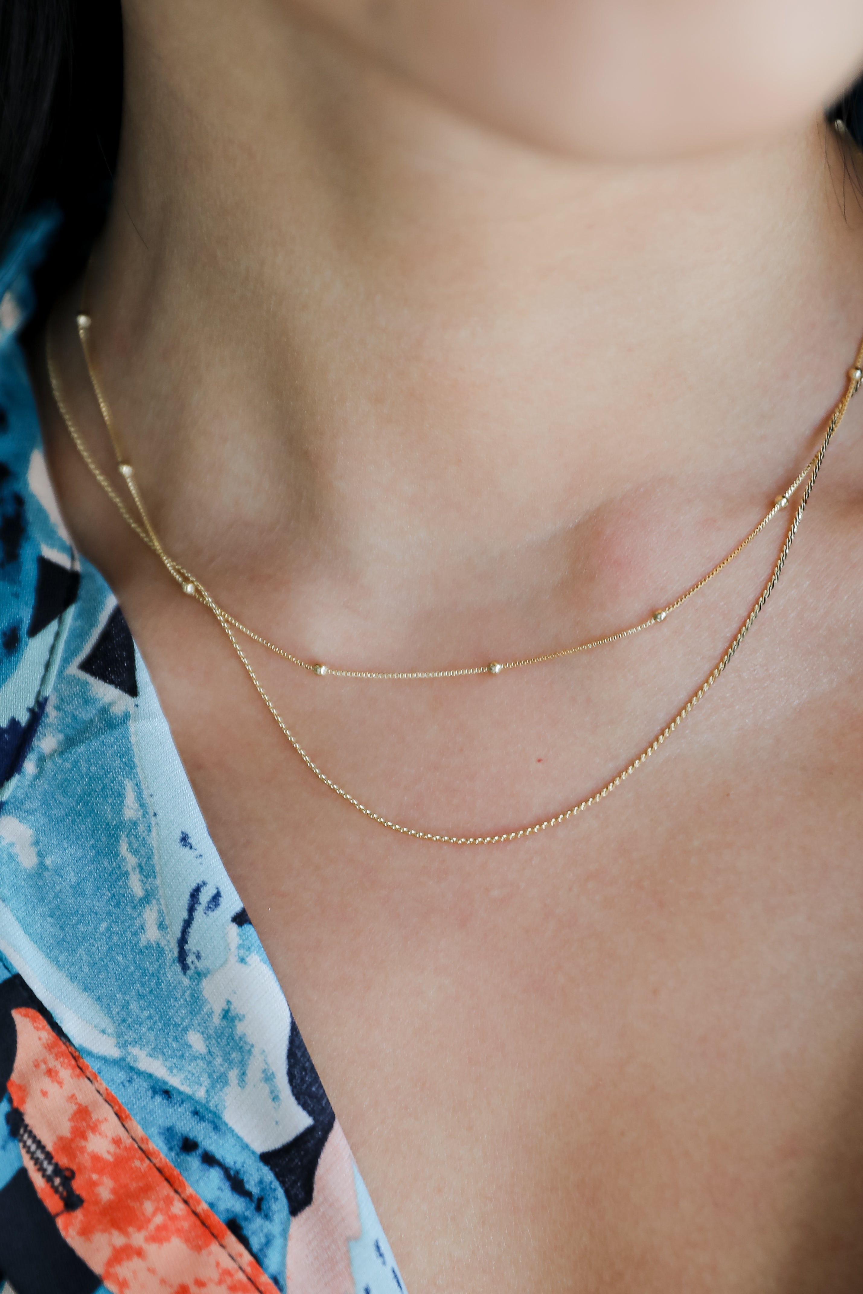 FINAL SALE - Alina Gold Layered Chain Necklace