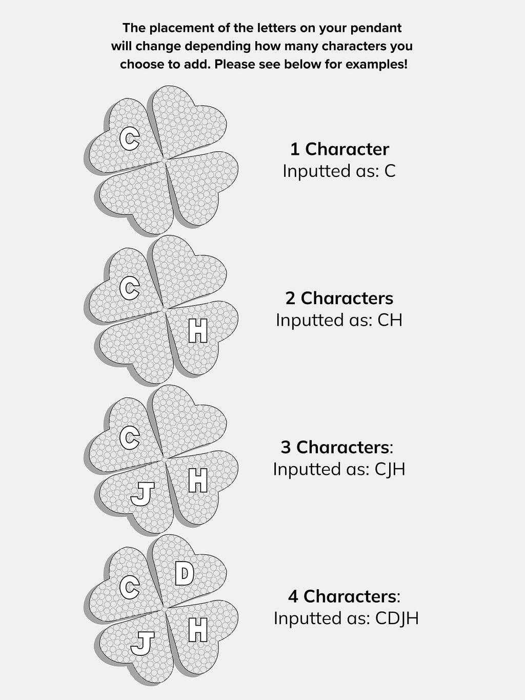 Clover 18K Gold Custom Pendant Necklace - 18K Gold. Pavé Cubic Zirconia Stones