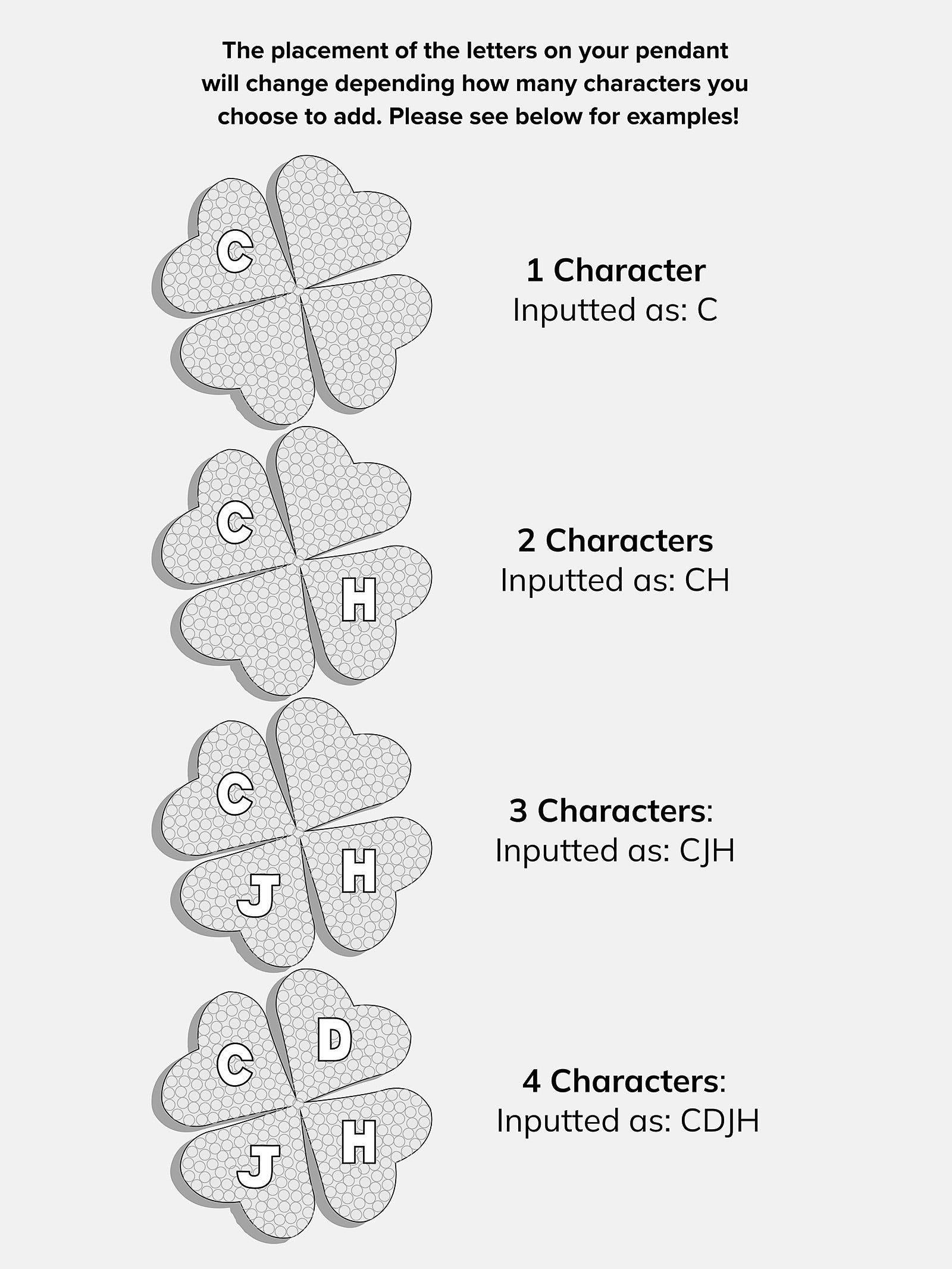 Clover 18K Gold Custom Pendant Necklace - 18K Gold. Pavé Cubic Zirconia Stones