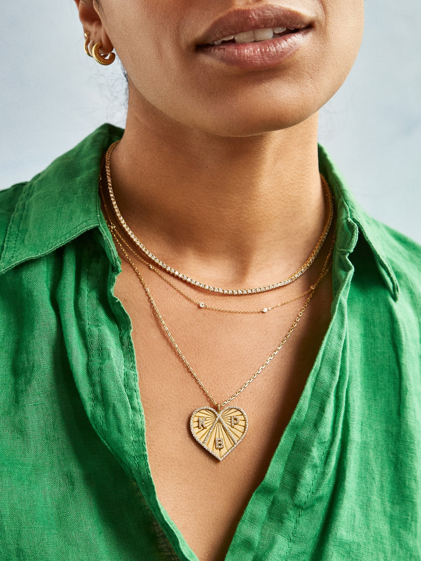 18K Gold Custom Heart Necklace