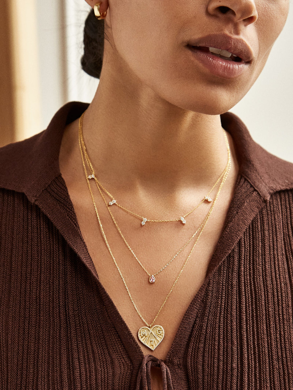 18K Gold Custom Heart Necklace