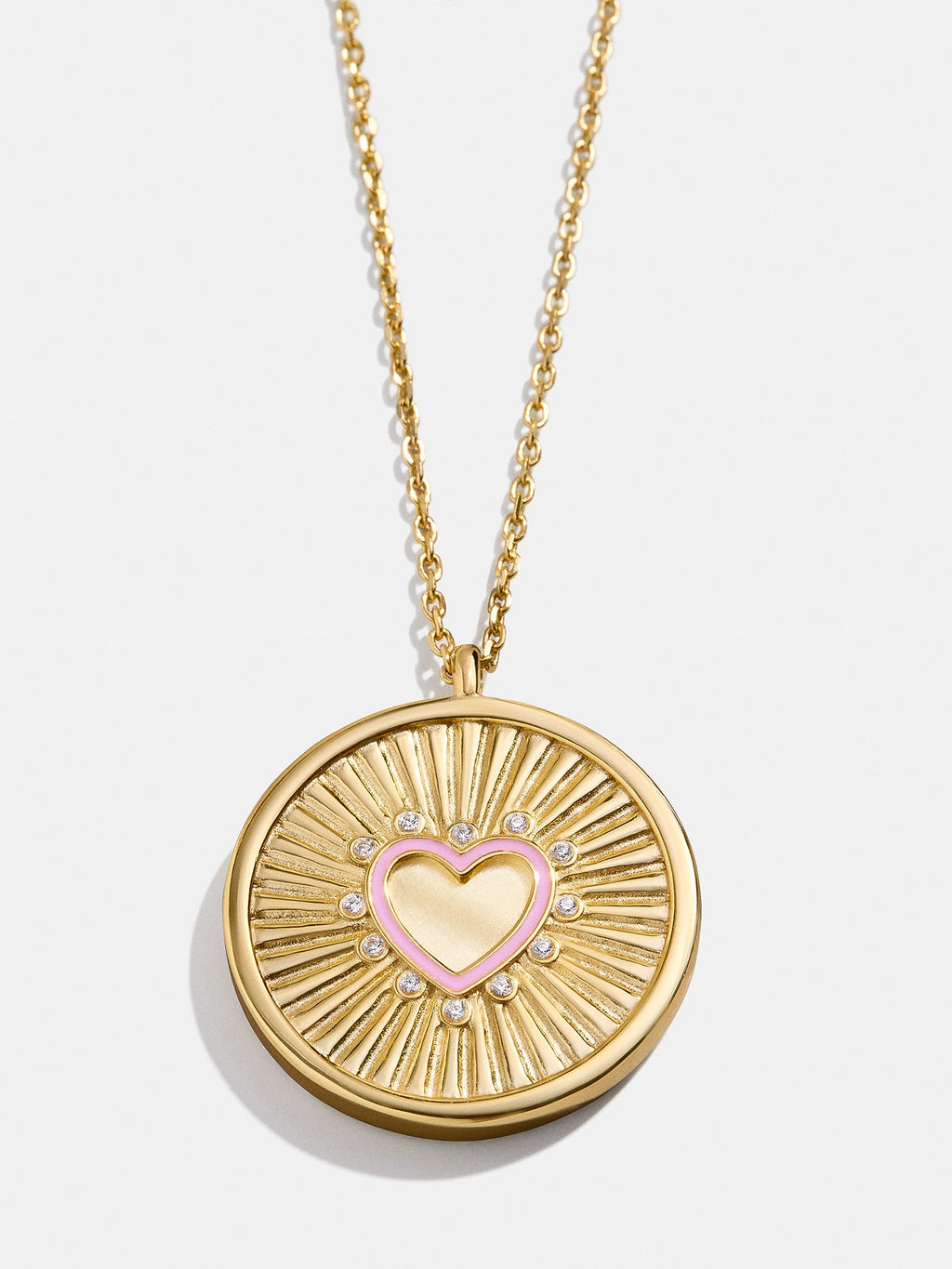 18K Gold Heart Reversible Pendant Necklace - Heart