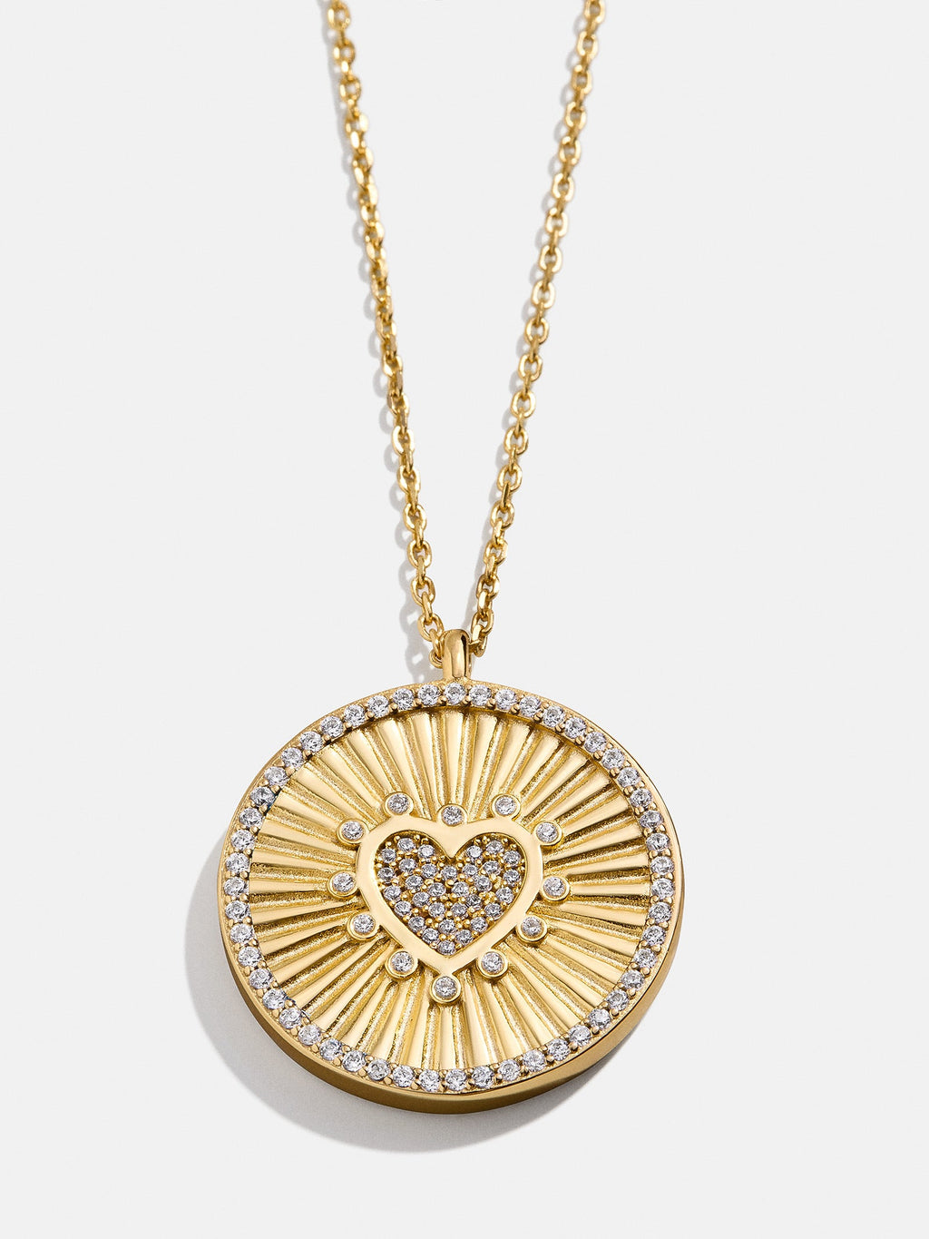18K Gold Heart Reversible Pendant Necklace - Heart