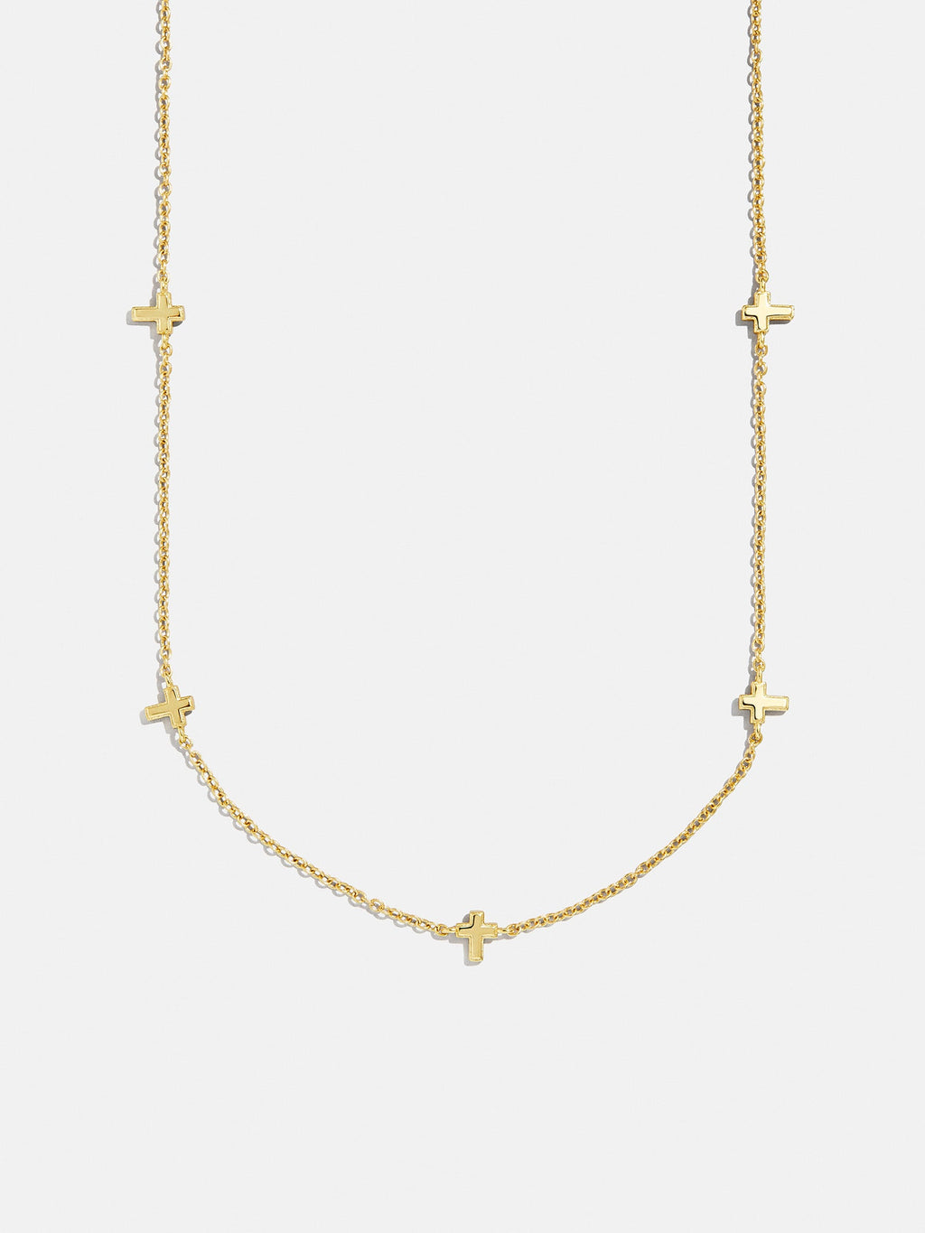 18K Gold Cross Necklace - Cross