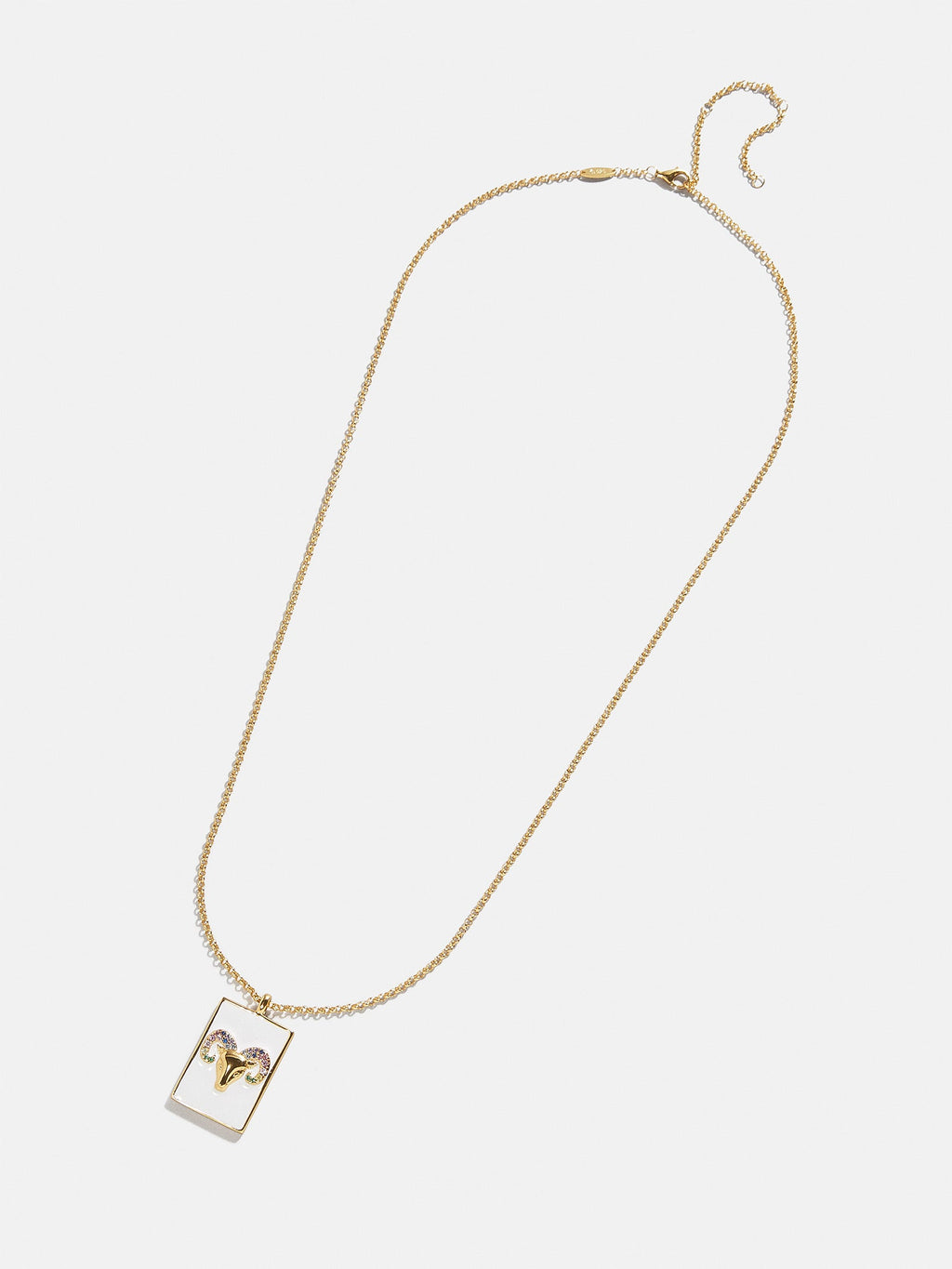 Reversible 18K Gold Zodiac Pendant Necklace - Aries