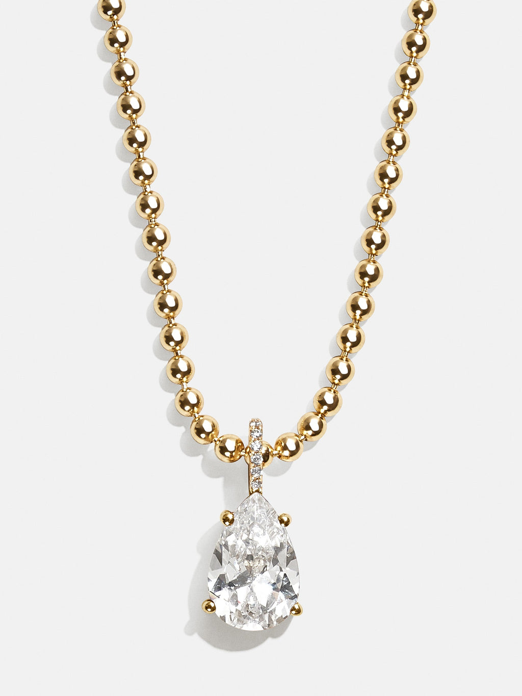 Esther 18K Gold Birthstone Necklace - Crystal