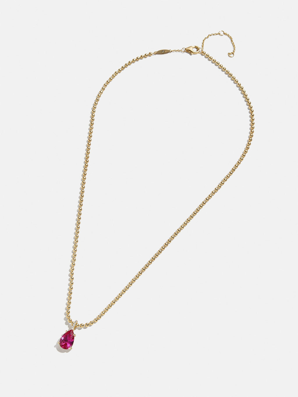 Esther 18K Gold Birthstone Necklace - Crystal