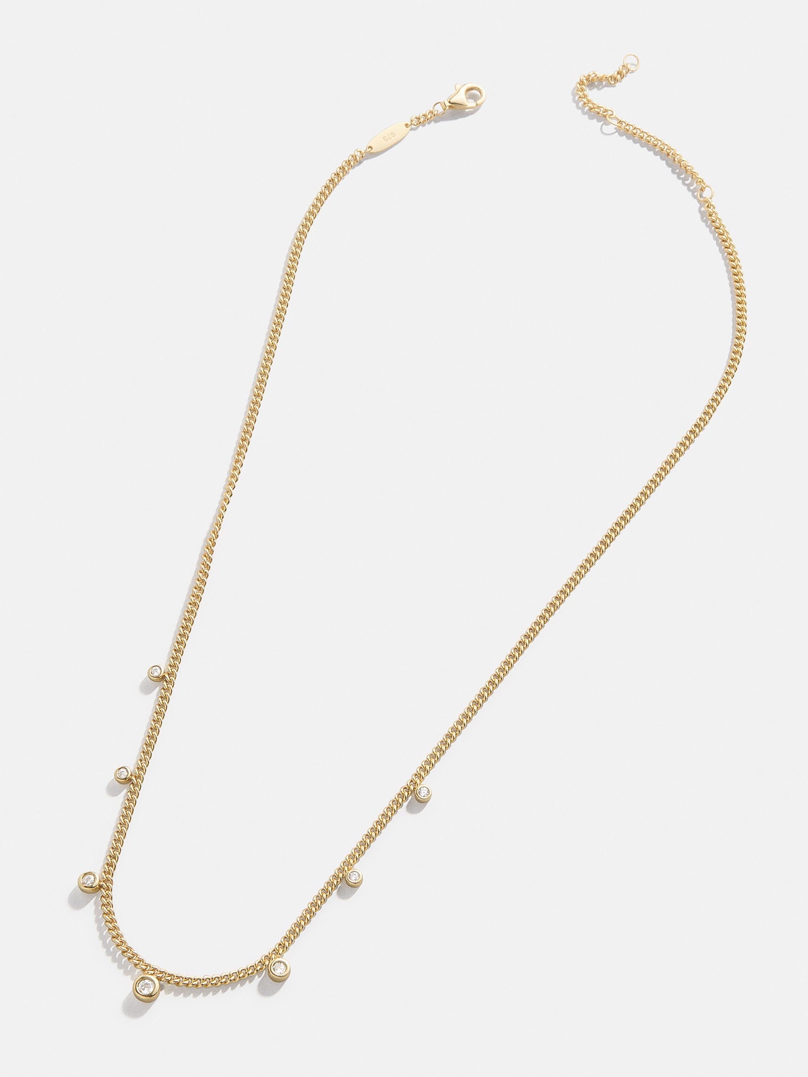 18K Gold Leslie Necklace - Gold/Pavé