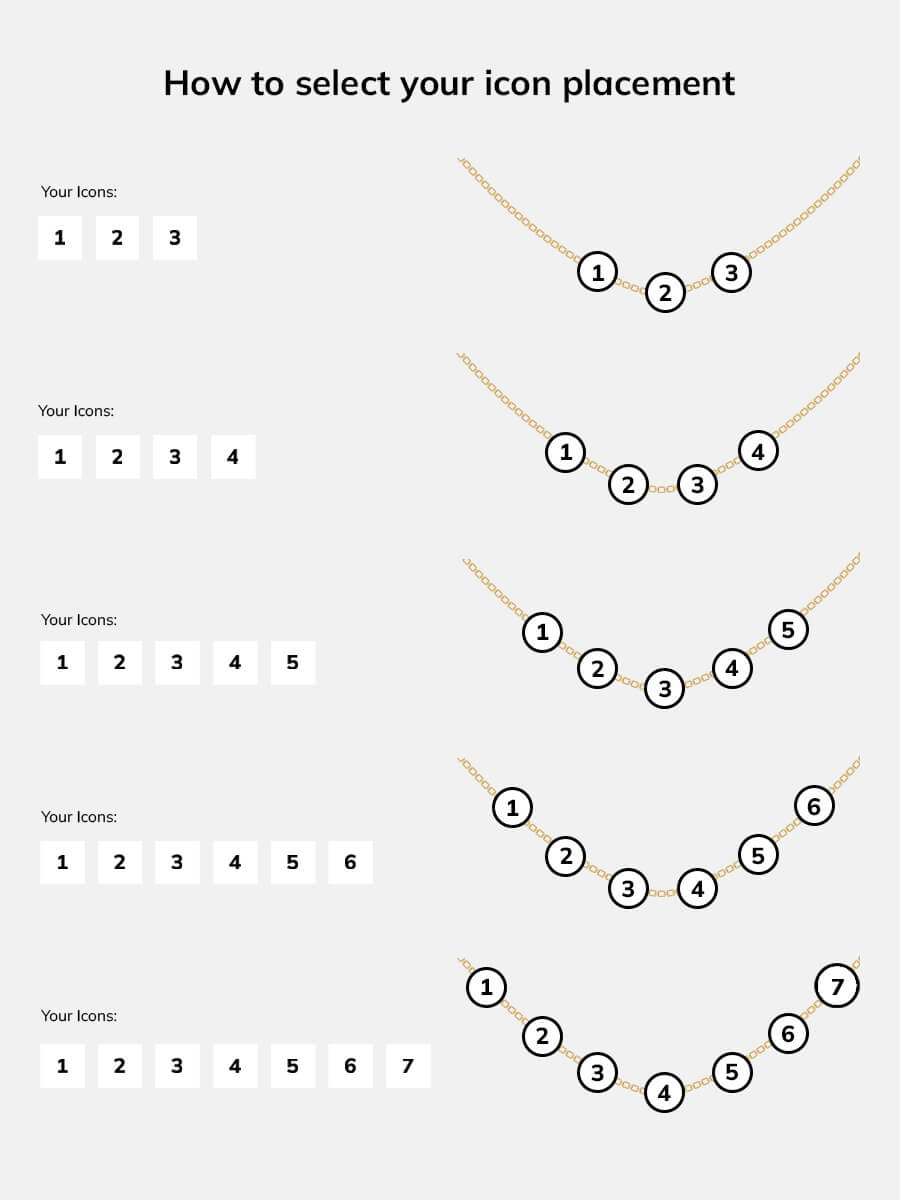 18K Gold Custom Icon Necklace - 18K Gold