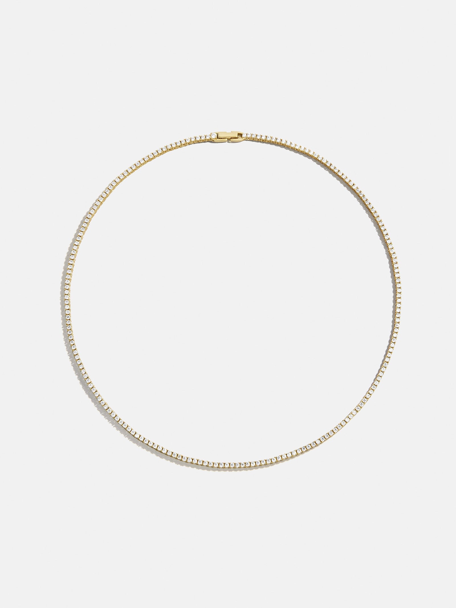 Billie 18K Gold Tennis Necklace - 18K Gold Plated Sterling Silver