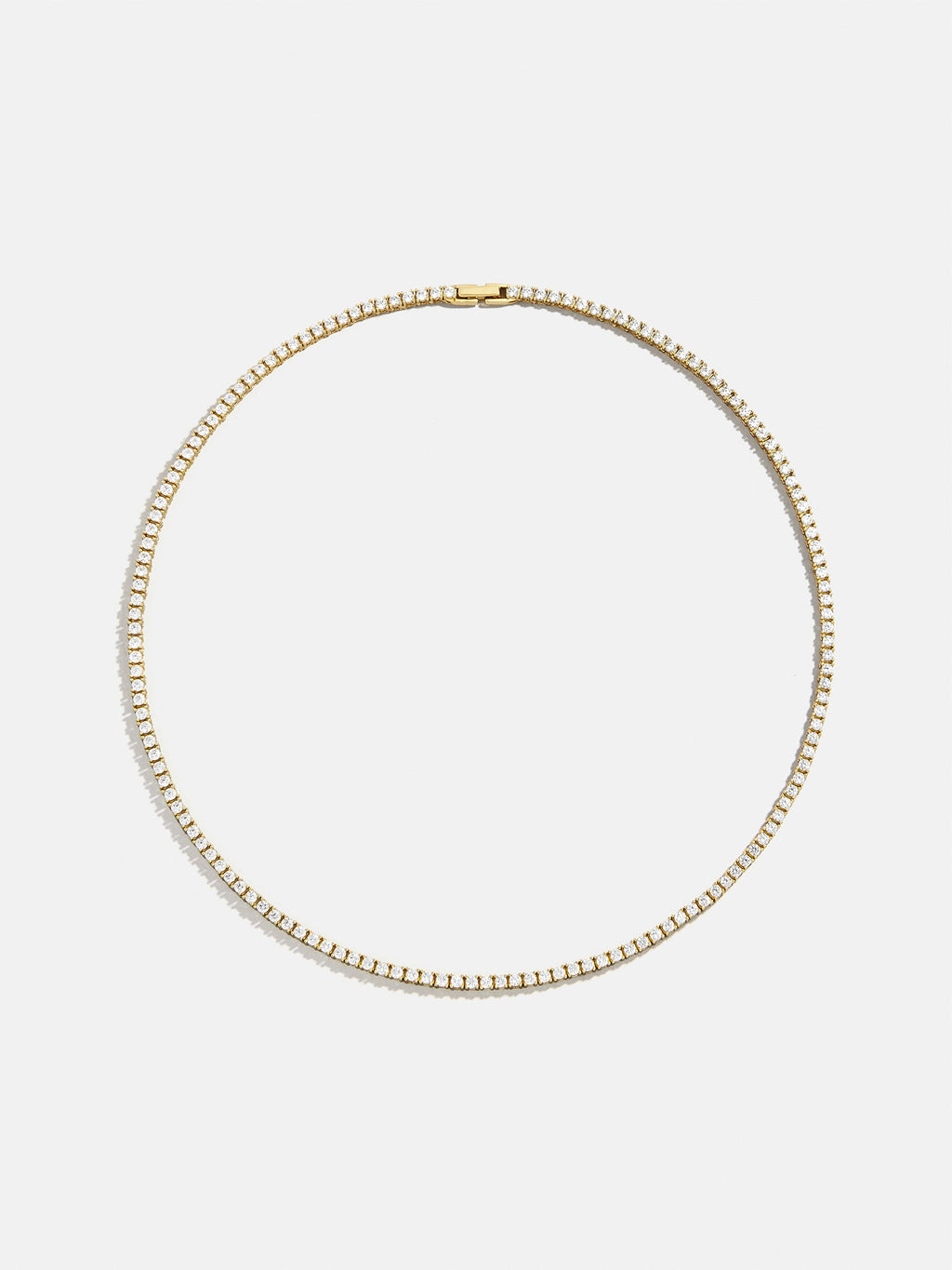 Billie 18K Gold Tennis Necklace - 18K Gold Plated Sterling Silver