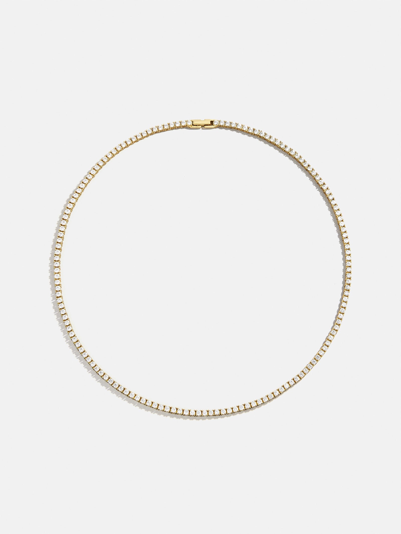 Billie 18K Gold Tennis Necklace - 18K Gold Plated Sterling Silver