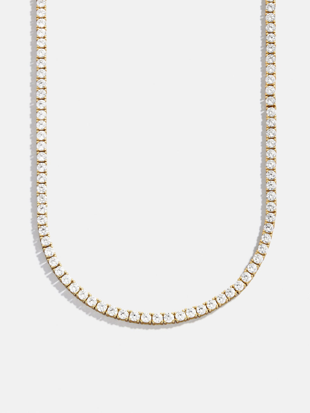 Billie 18K Gold Tennis Necklace - 18K Gold Plated Sterling Silver