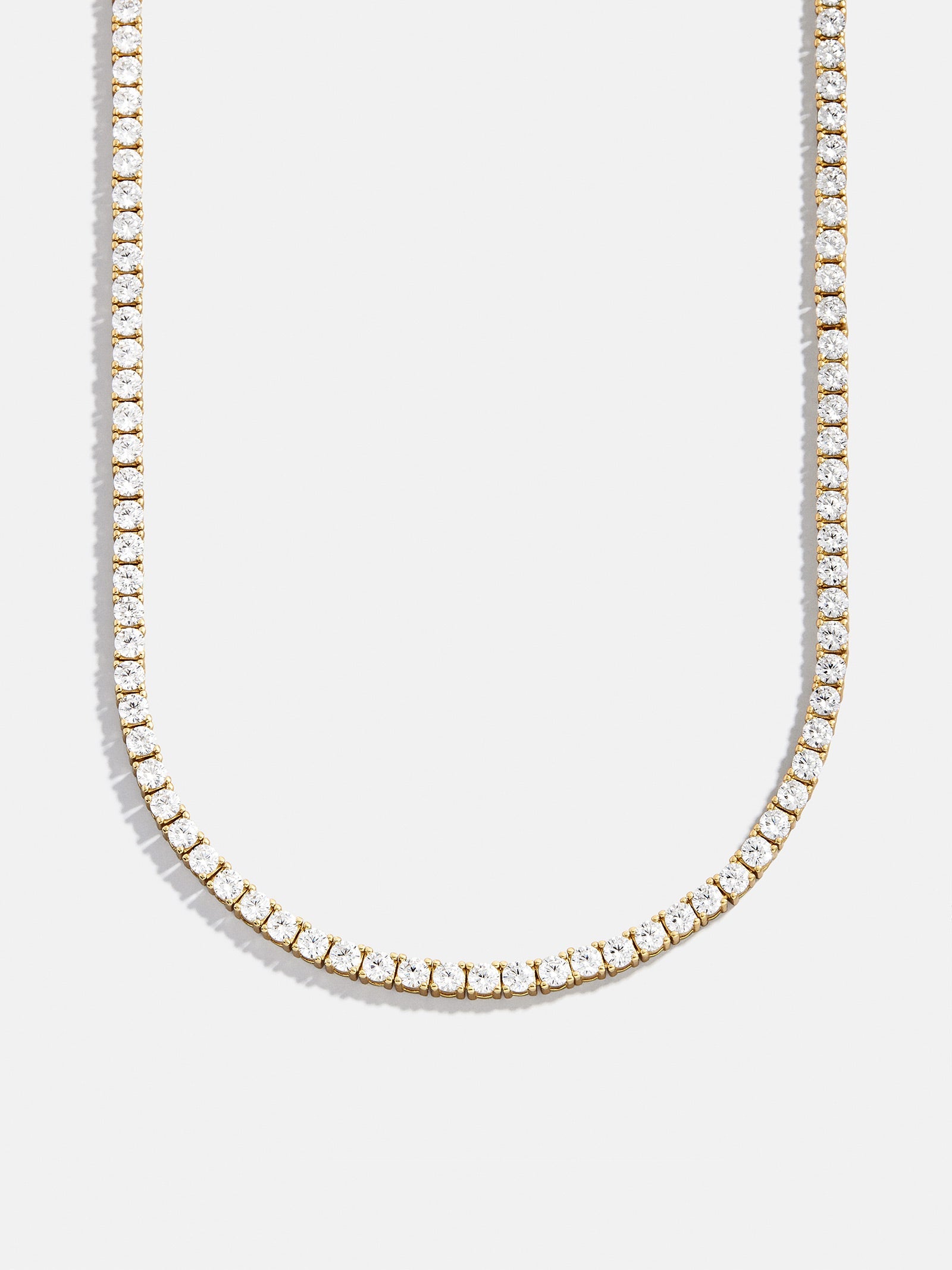 Billie 18K Gold Tennis Necklace - 18K Gold Plated Sterling Silver