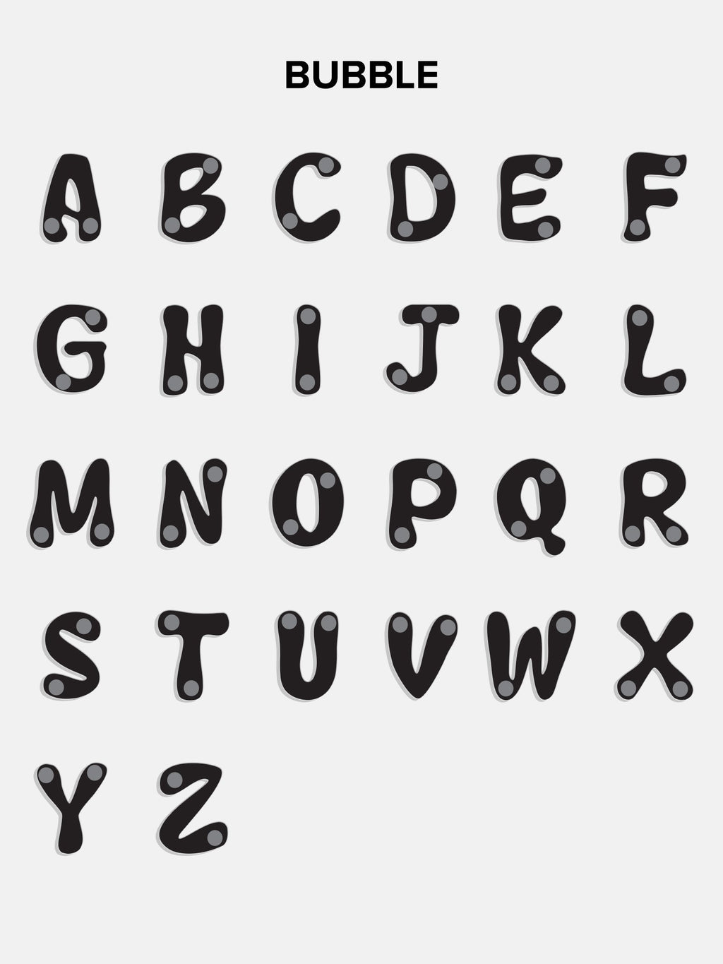 18K Gold Custom Nameplate Necklace - Bubble