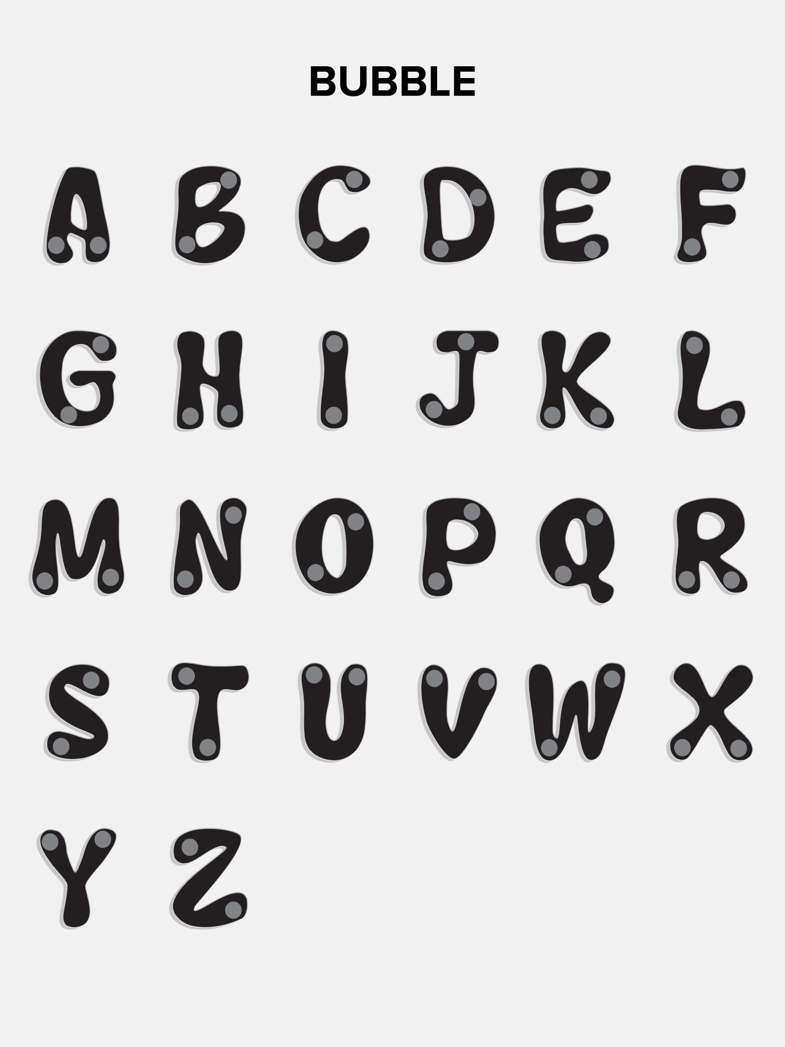 18K Gold Custom Nameplate Necklace - Bubble