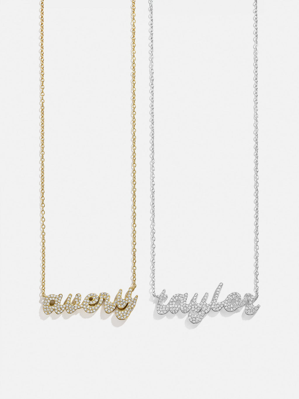 18K Gold Custom Nameplate Necklace - Luxe