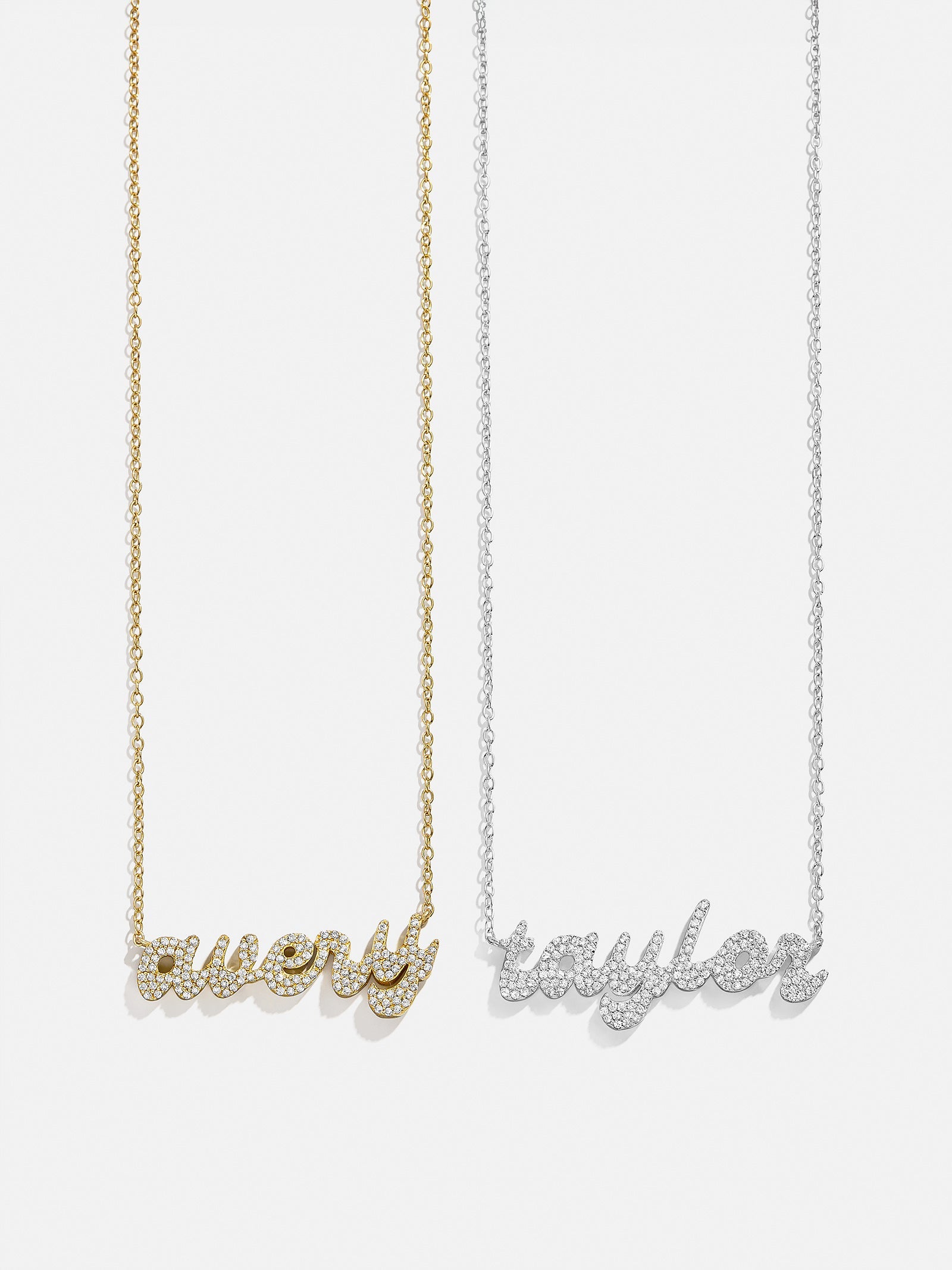 18K Gold Custom Nameplate Necklace - Luxe