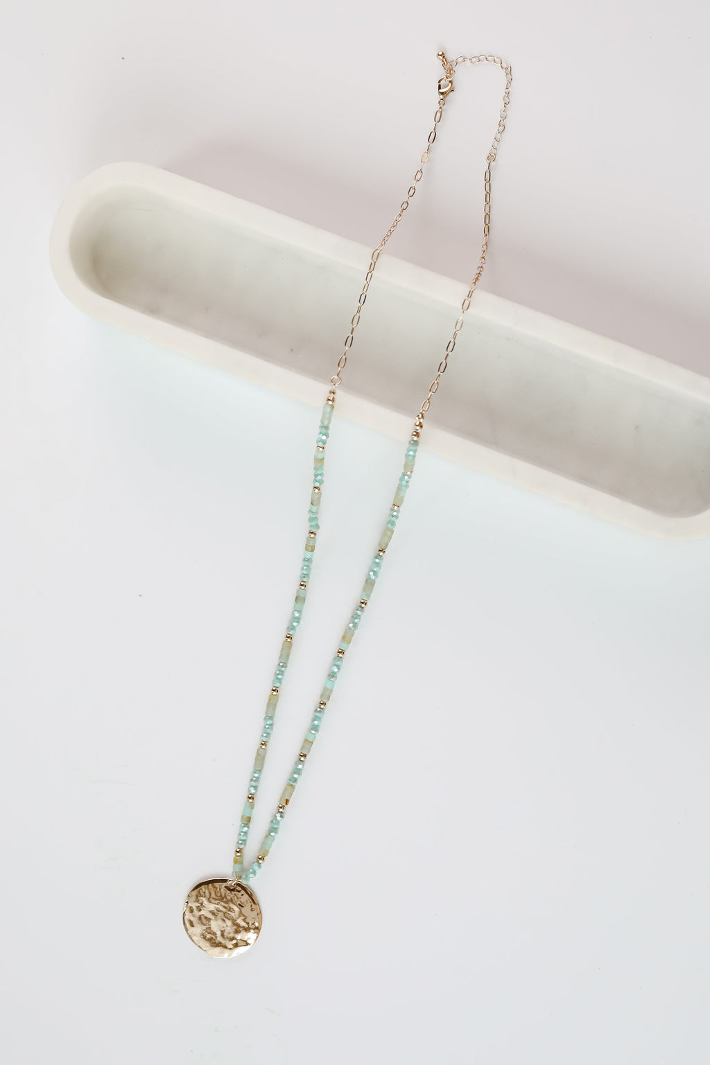 FINAL SALE - Gracie Mint Beaded Statement Necklace