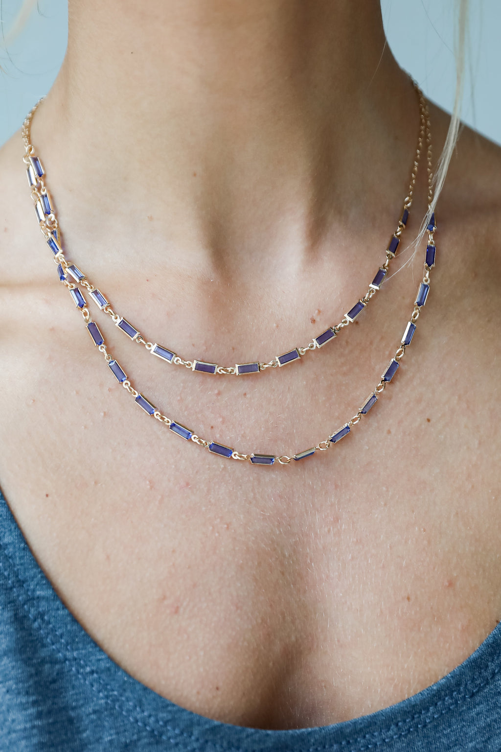 FINAL SALE - Kennedy Gemstone Layered Necklace