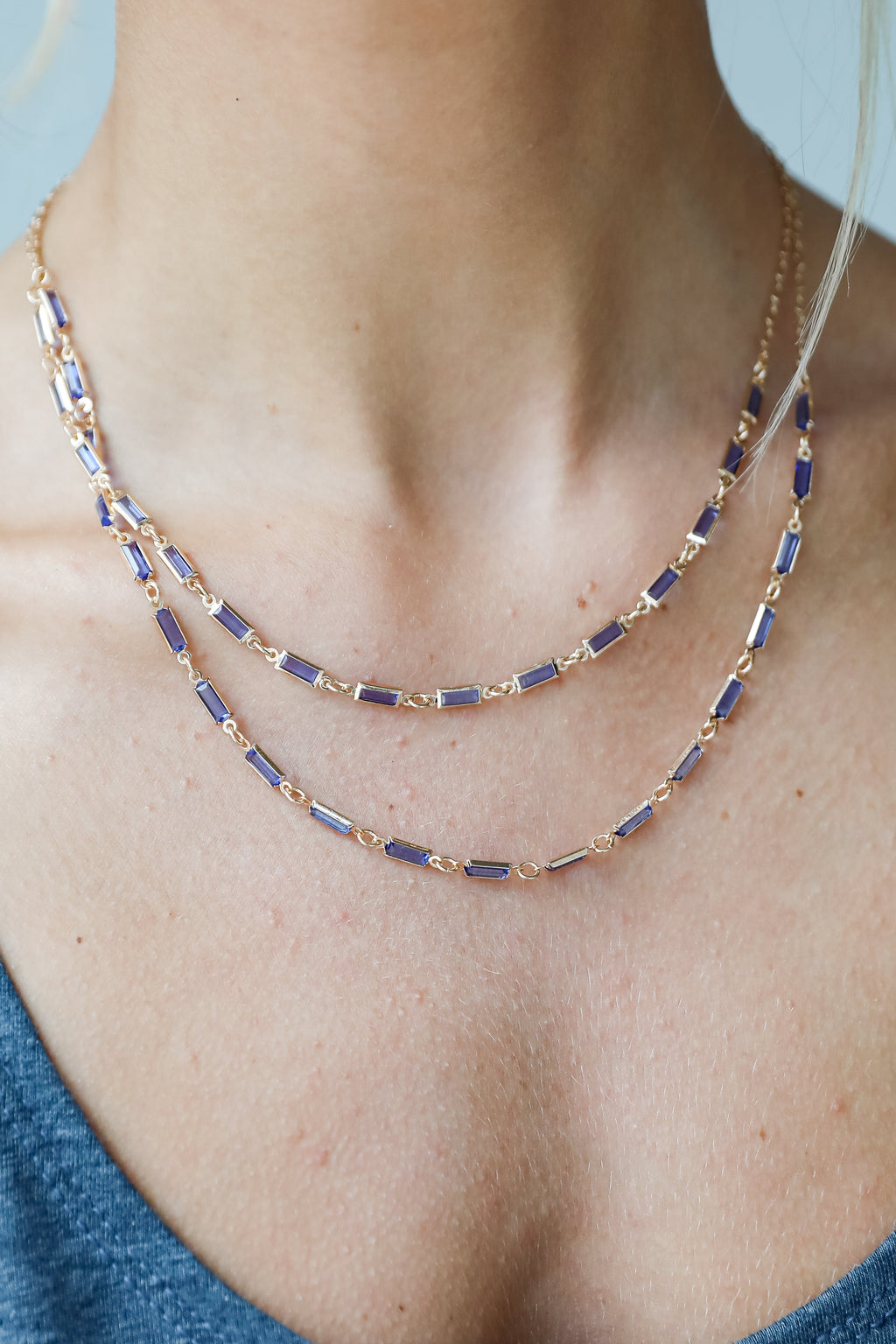 FINAL SALE - Kennedy Gemstone Layered Necklace