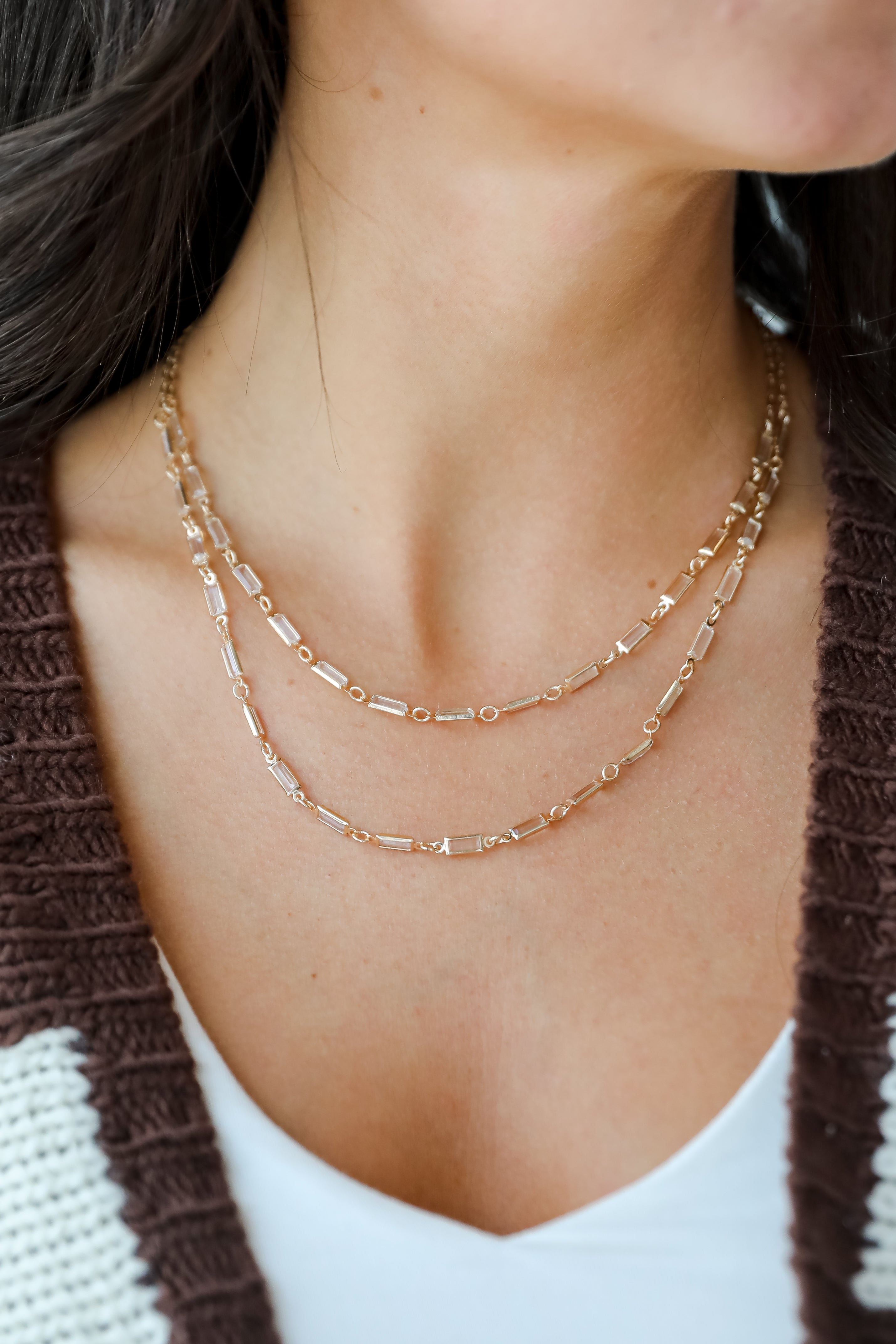 FINAL SALE - Kennedy Gemstone Layered Necklace