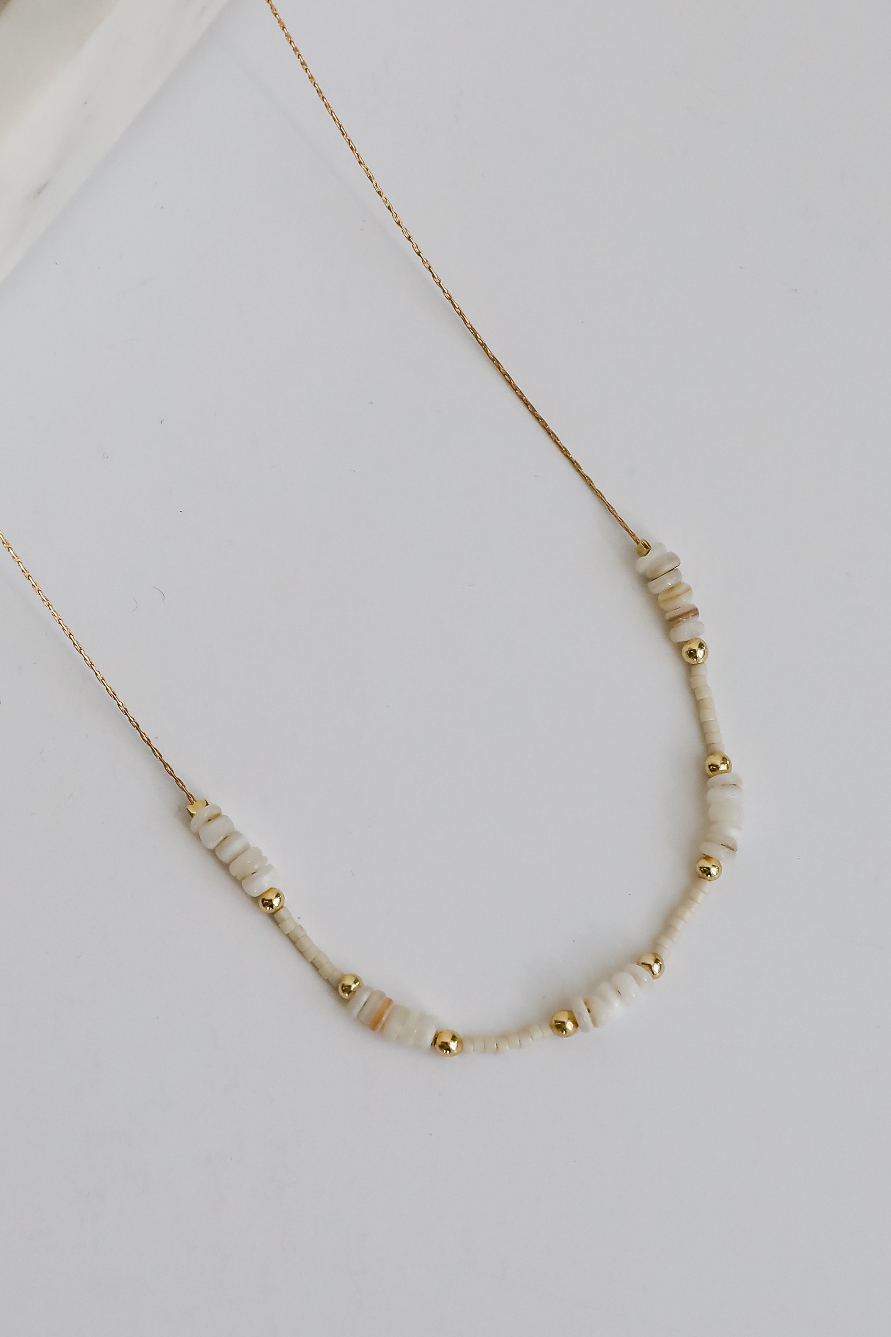 Ayla Gold Beaded Chain Necklace