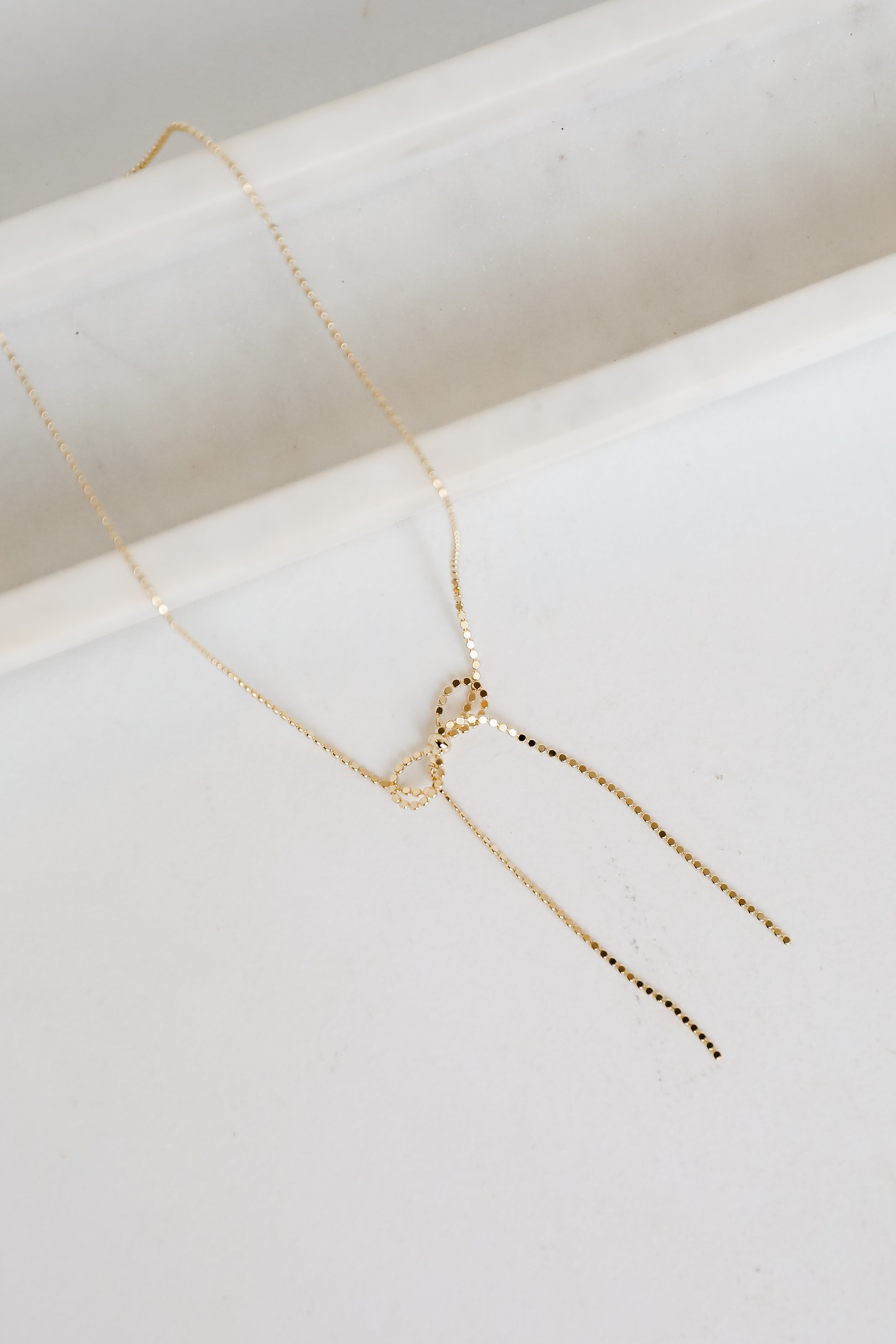 Penelope Gold Bow Chain Necklace