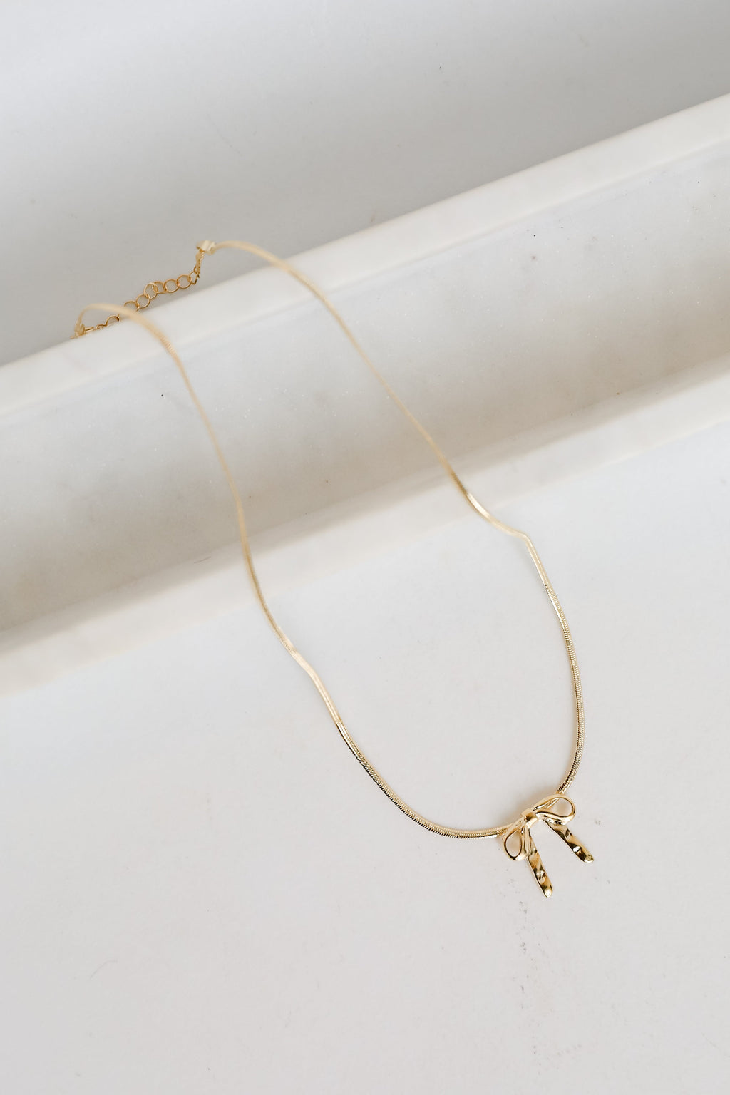 Gracie Gold Bow Charm Necklace