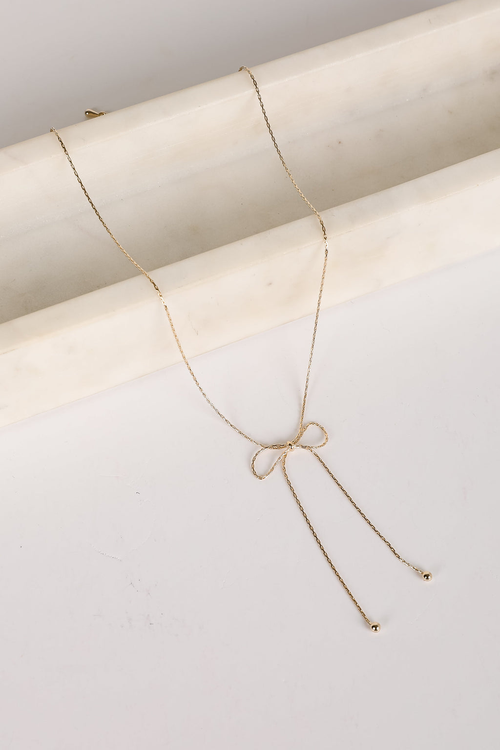 Nora Gold Bow Chain Necklace