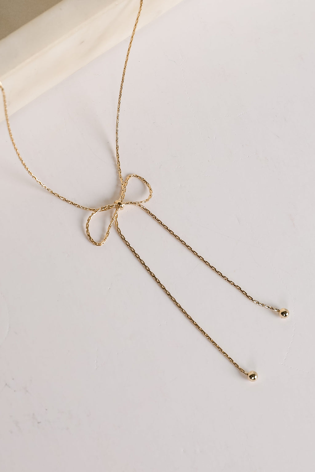 Nora Gold Bow Chain Necklace