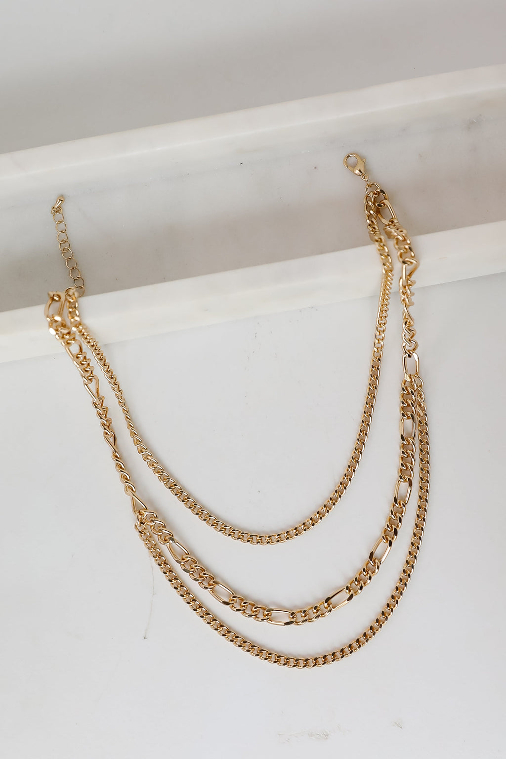 FINAL SALE - Quinn Gold Layered Chain Necklace