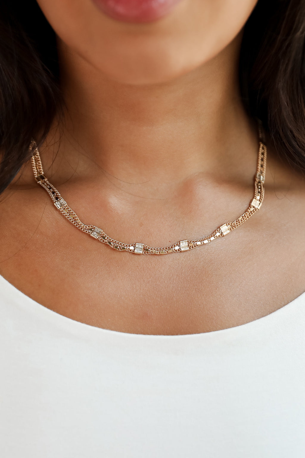 FINAL SALE - Hazel Gold Chain Necklace