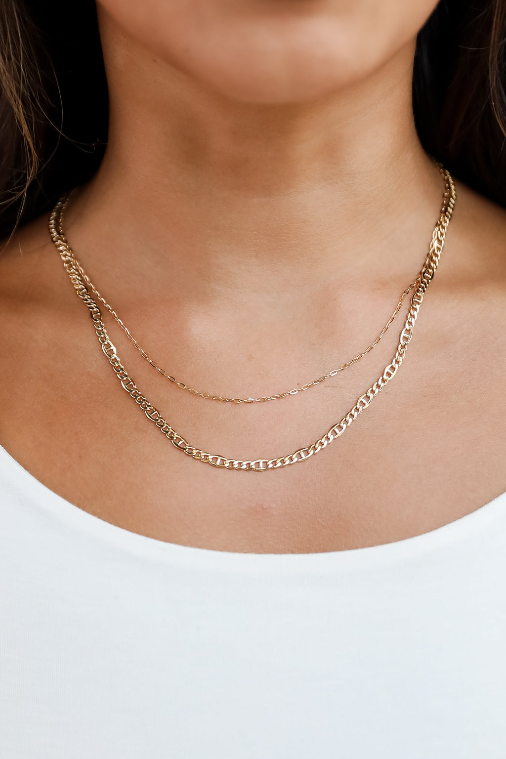 FINAL SALE - Isabella Gold Layered Chain Necklace