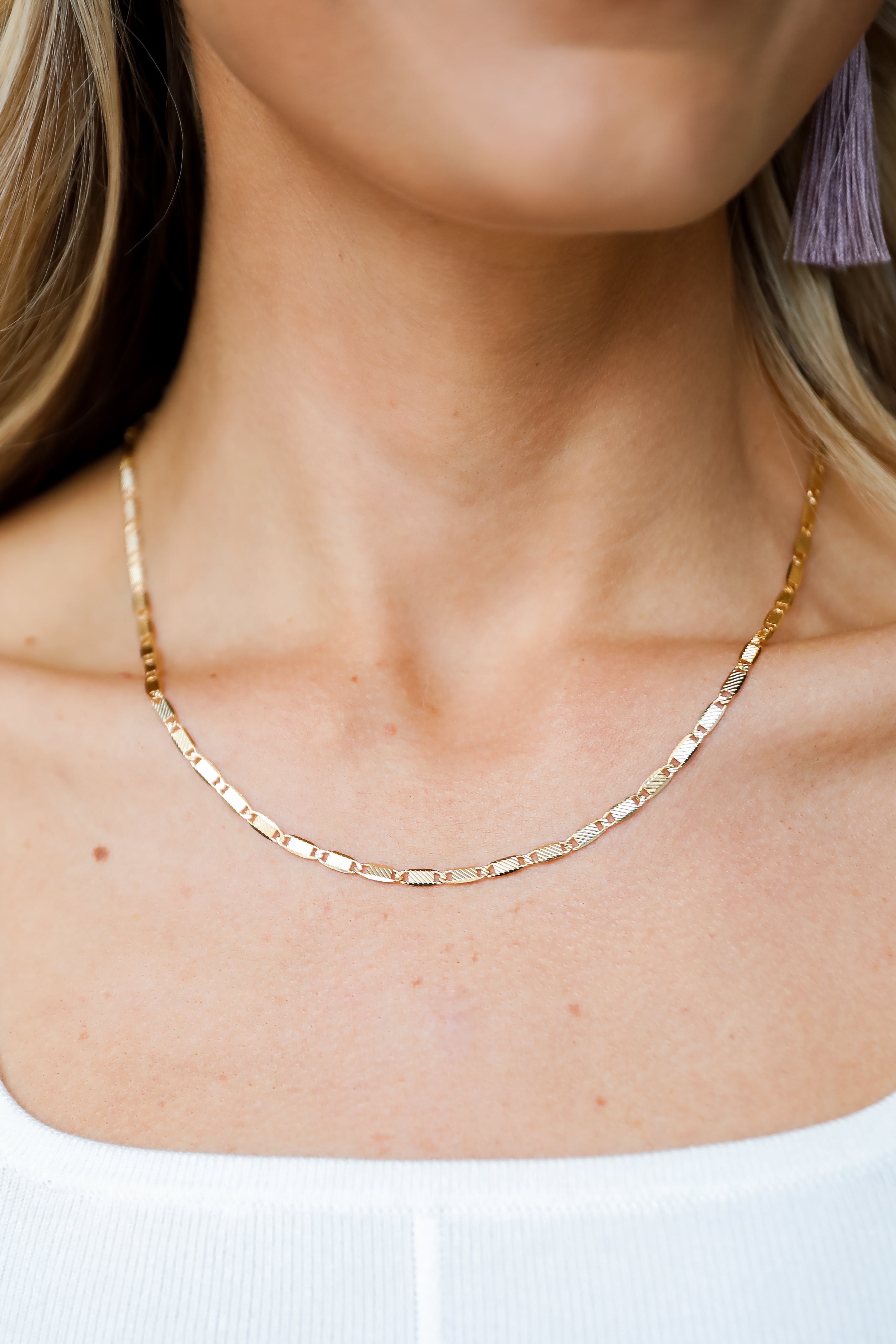 FINAL SALE - Daphne Gold Chain Necklace